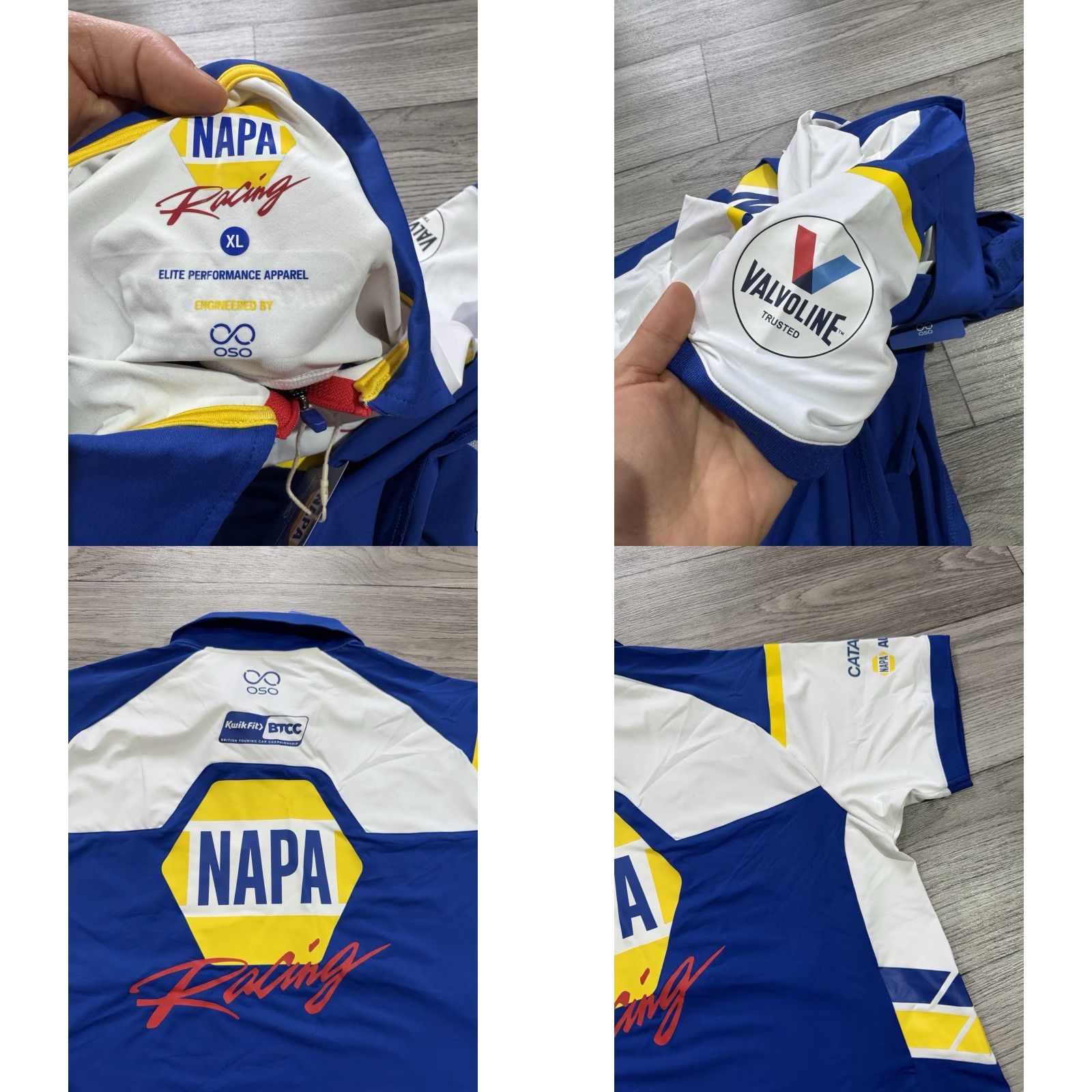 Vintage NWT BTCC Napa Racing Polo Shirt Mens XL White Shirt Size US XL / EU 56 / 4 - 9 Thumbnail