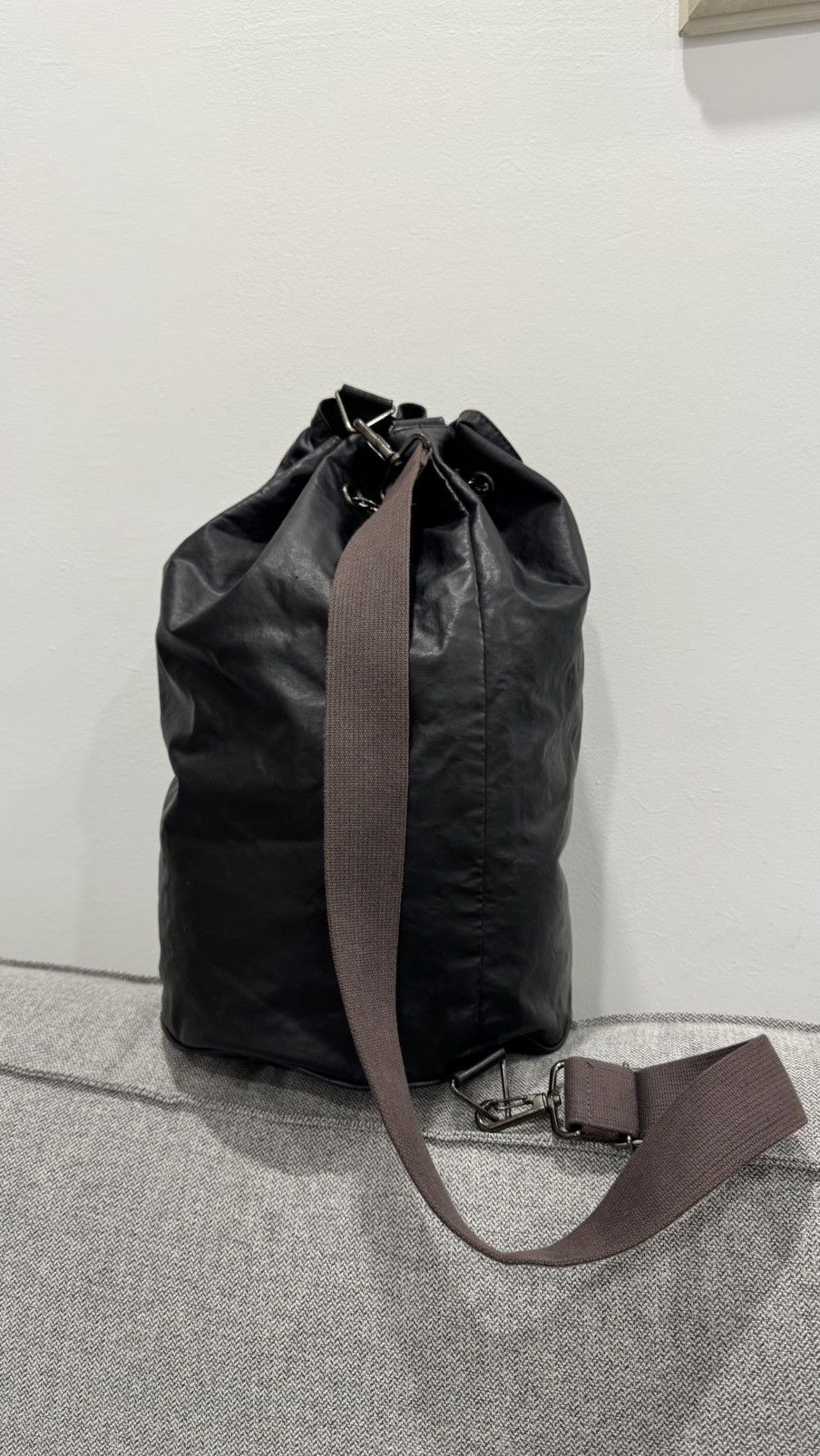 Jean Paul Gaultier Rare🔥 Jean Paul Gaultier Homme Crossbody Drawstring Bag Size ONE SIZE - 4 Thumbnail