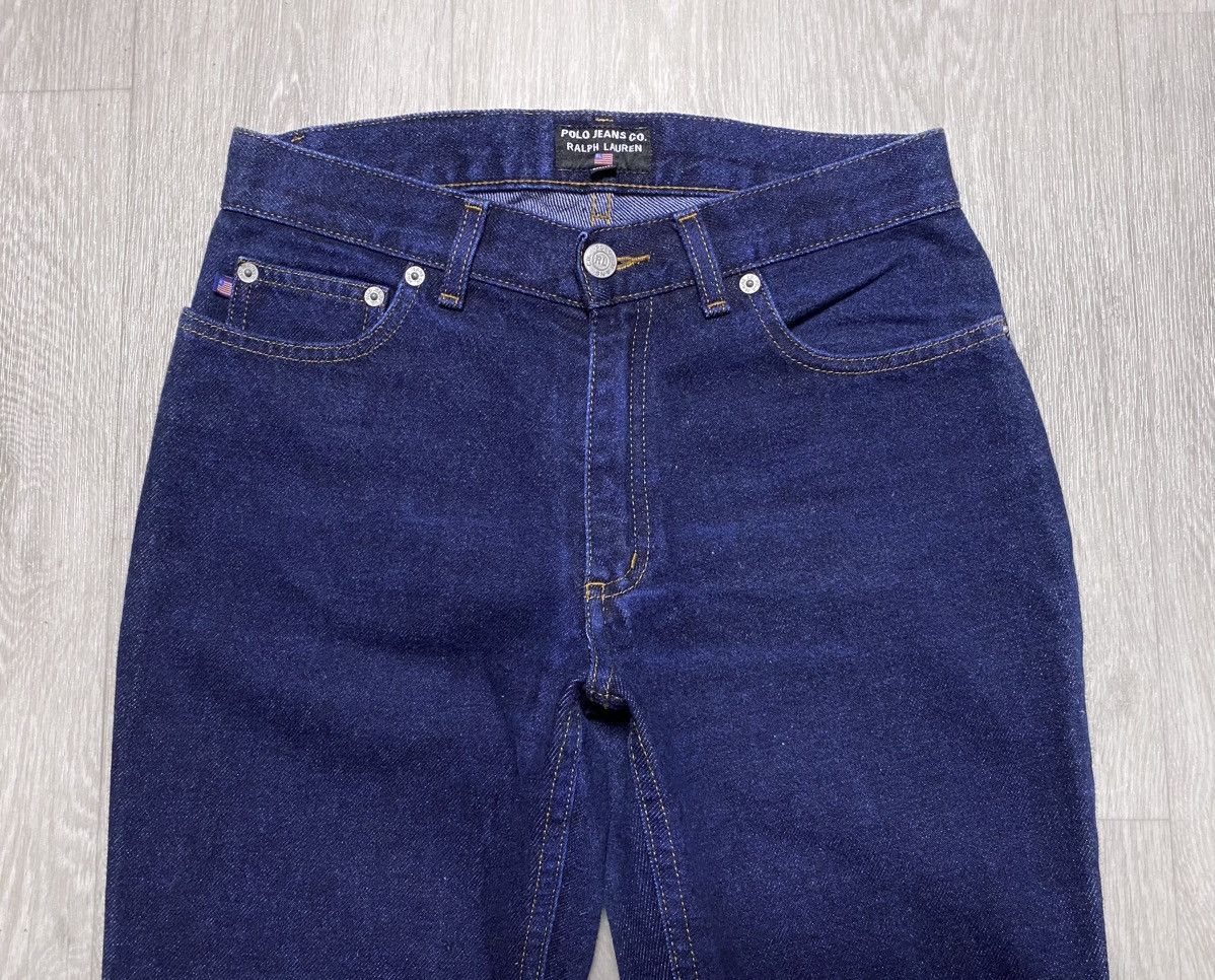 Polo Ralph Lauren Polo Jeans Co. Ralph Lauren Navy Thick Flared Jeans Denim Size 28" / US 6 / IT 42 - 12 Thumbnail