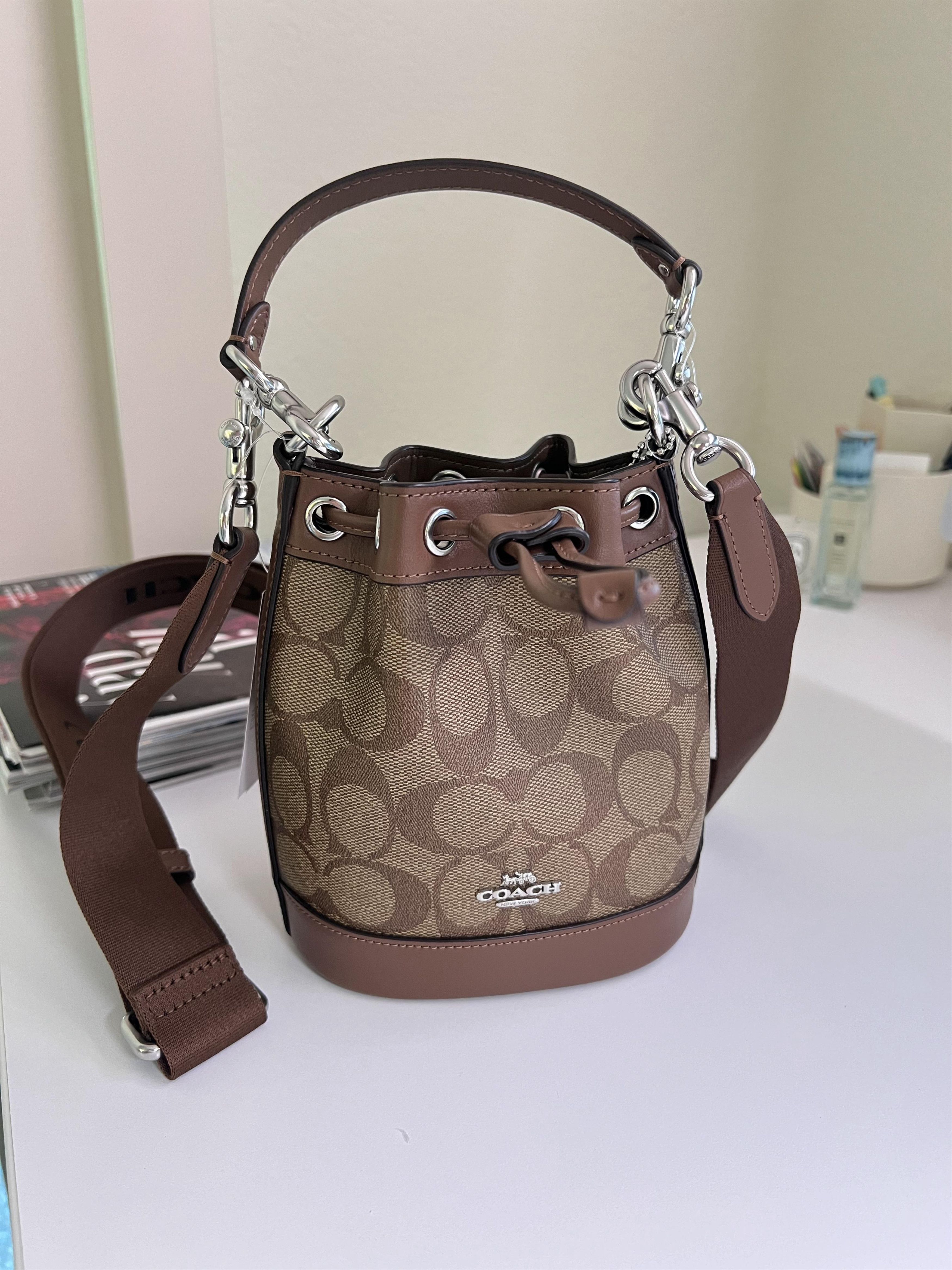 Coach bucket handbags on sale