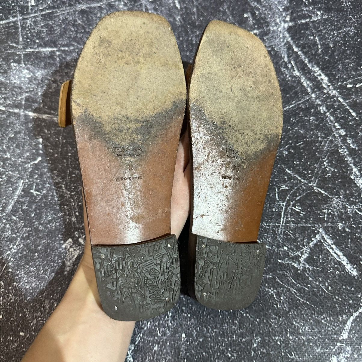Prada VINTAGE PRADA - Women’s Leather Sandals Size 36 Size US 6 / IT 36 - 10 Thumbnail