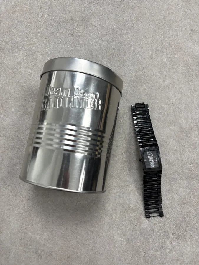 Jean Paul Gaultier 2000s Jean Paul Gaultier Black Rail Watch Size ONE SIZE - 4 Thumbnail