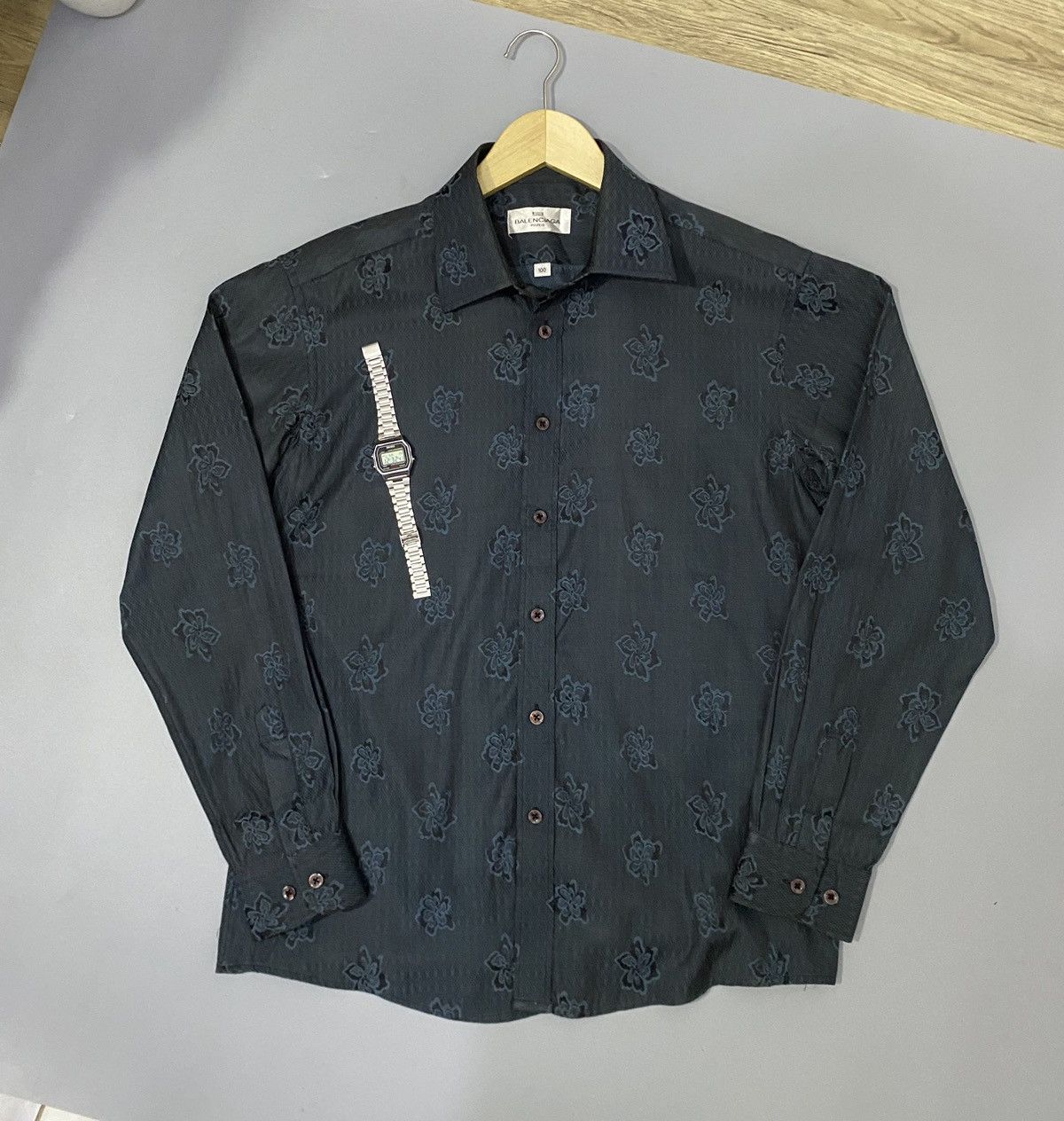 Balenciaga 💥Floral💥Balenciaga Shirt Buttons Up Size US L / EU 52-54 / 3 - 7 Thumbnail