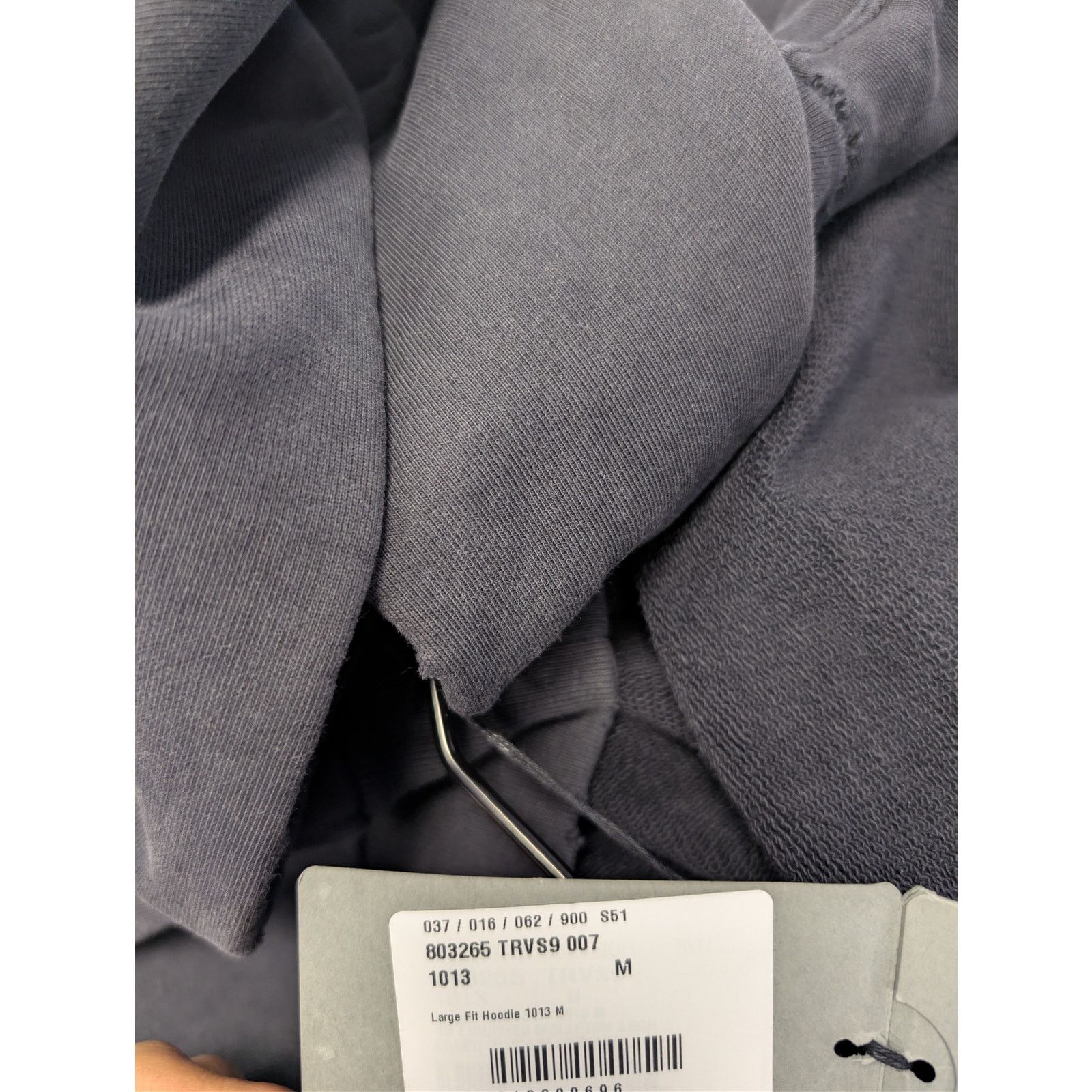 Balenciaga o1rshd1 Wavy Logo Large Fit Hoodie in Faded Wash Black Size US M / EU 48-50 / 2 - 23 Thumbnail