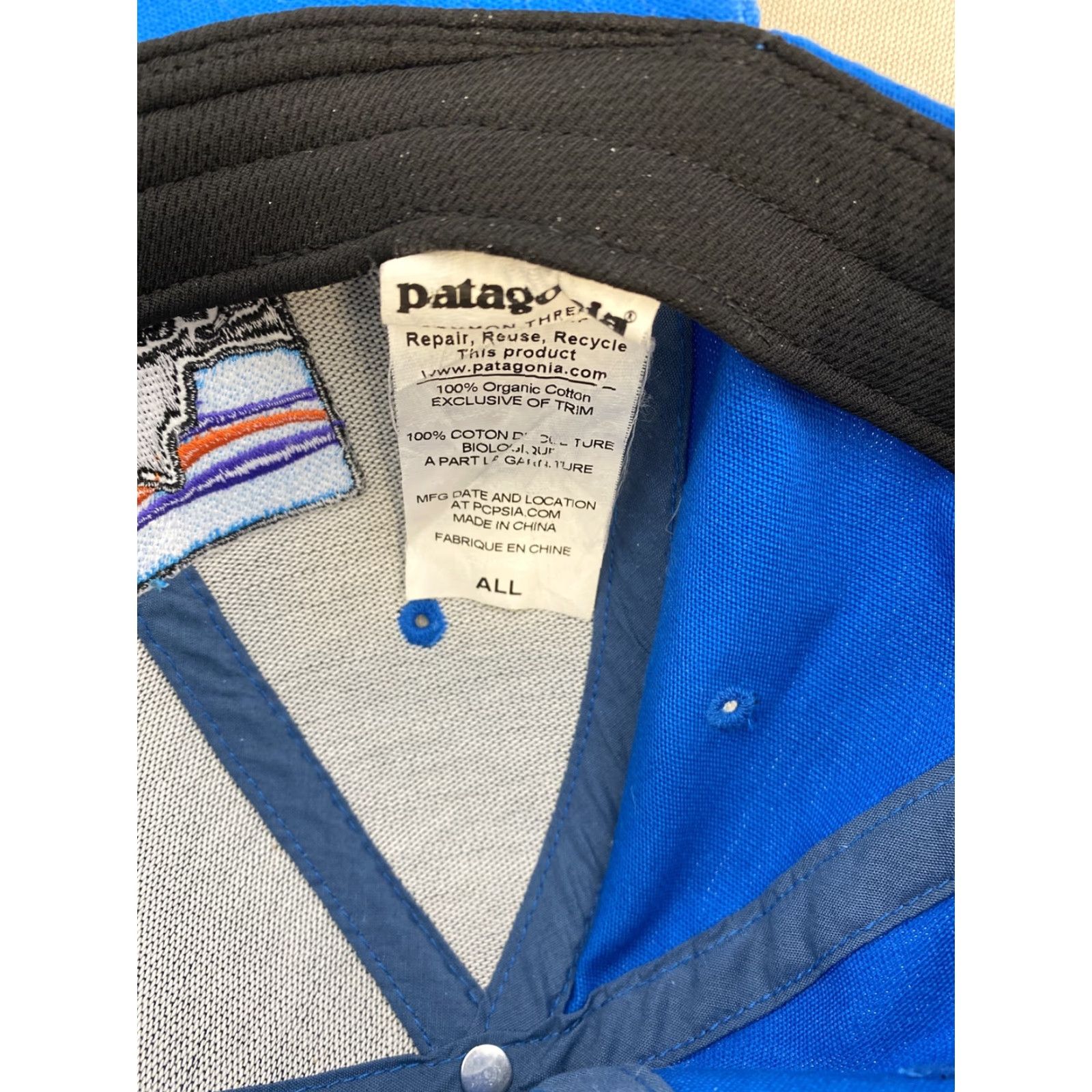 Patagonia PATAGONIA Hat Adjustable Blue Organic Cotton / H-119 Unisex Adults Maclure Snapback Size ONE SIZE - 6 Thumbnail