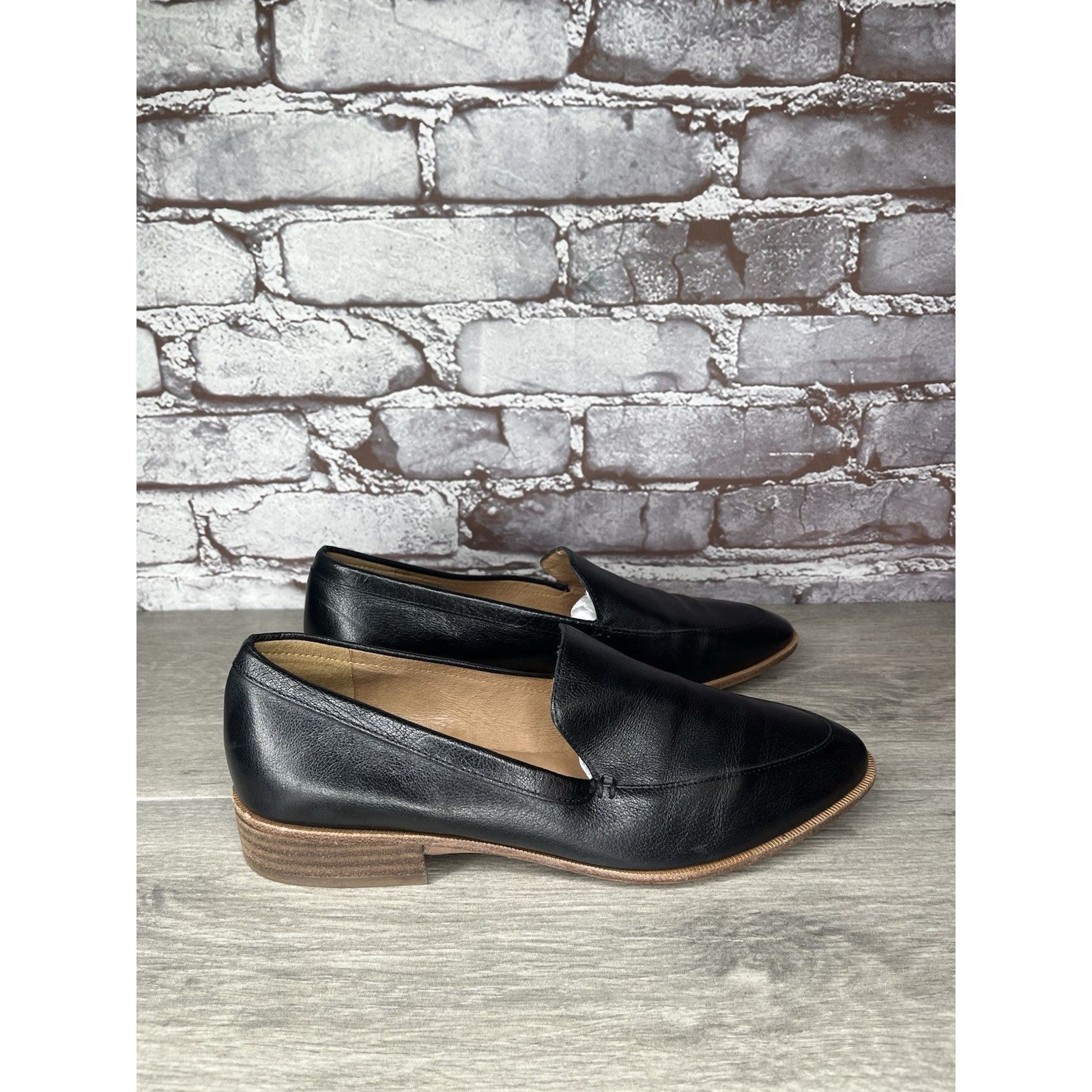 Madewell Madewell Black Leather The Frances Loafers Office Shoes Wome Size US 8 / IT 38 - 5 Thumbnail