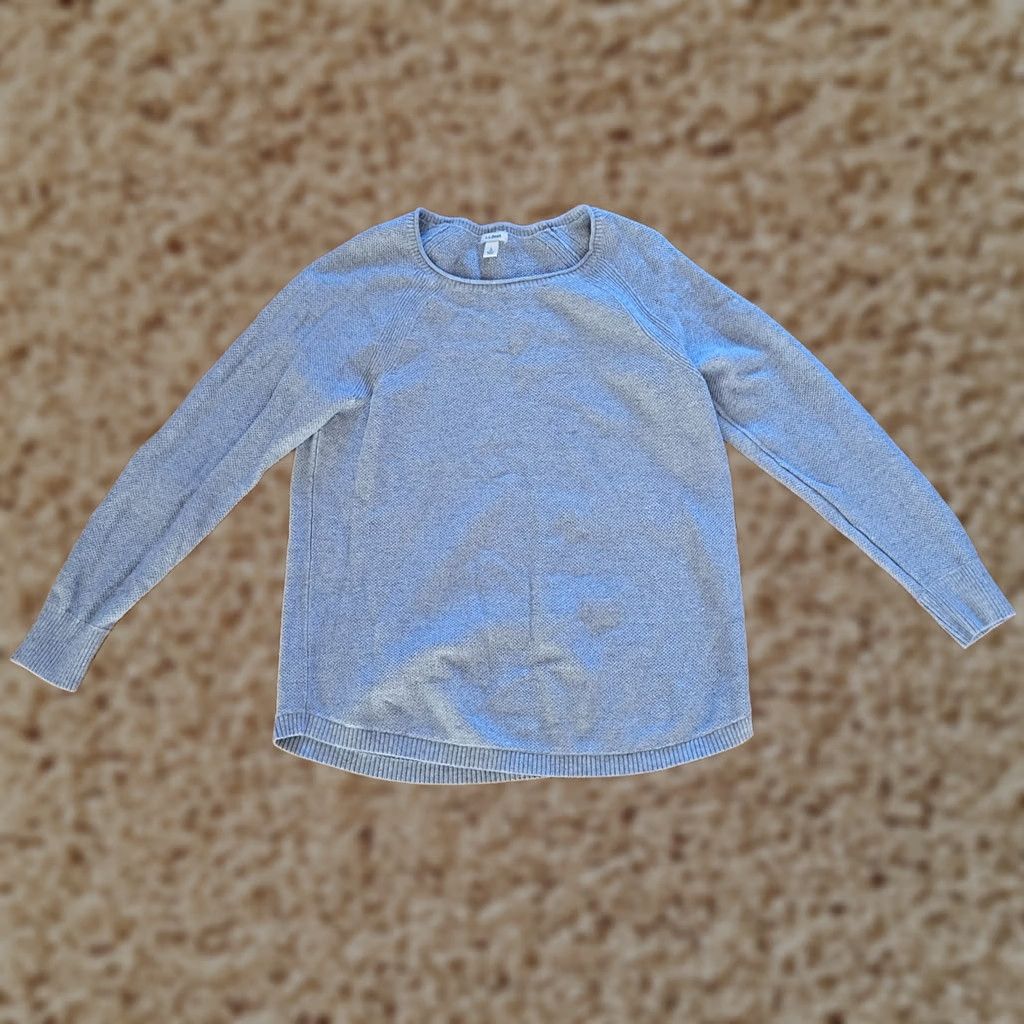 Vintage LL Bean Sweater Top Womens Large Gray Knit Round Neck Pullover Classic Casual Fall Winter Business Workwear Mens? Size L / US 10 / IT 46 - 1 Thumbnail