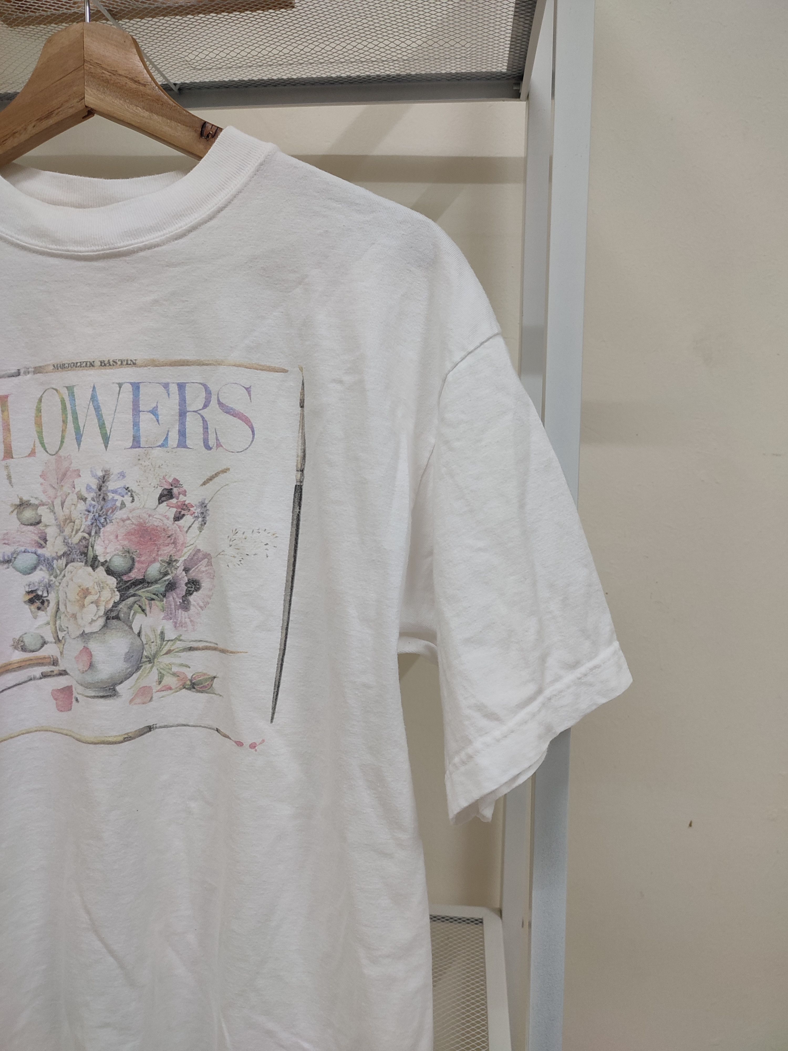 Vintage Vtg 1994 Marjolein Bastin Printed Flowers Tees Size US M / EU 48-50 / 2 - 5 Thumbnail
