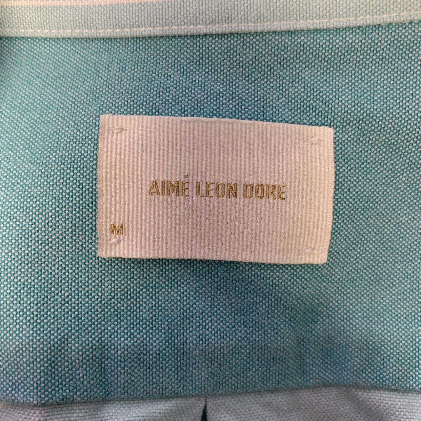 Aime Leon Dore M Green Turquoise Mixed Patterns Long Sleeve Shirt Size US M / EU 48-50 / 2 - 5 Thumbnail