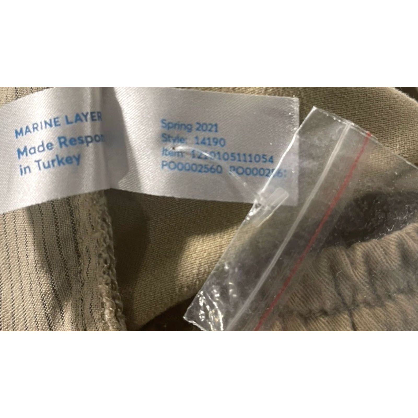 Marine Layer Marine Layer Pants Mens Medium Khaki Saturday Joggers Athletic Fit Drawstring Size US 31 - 7 Thumbnail