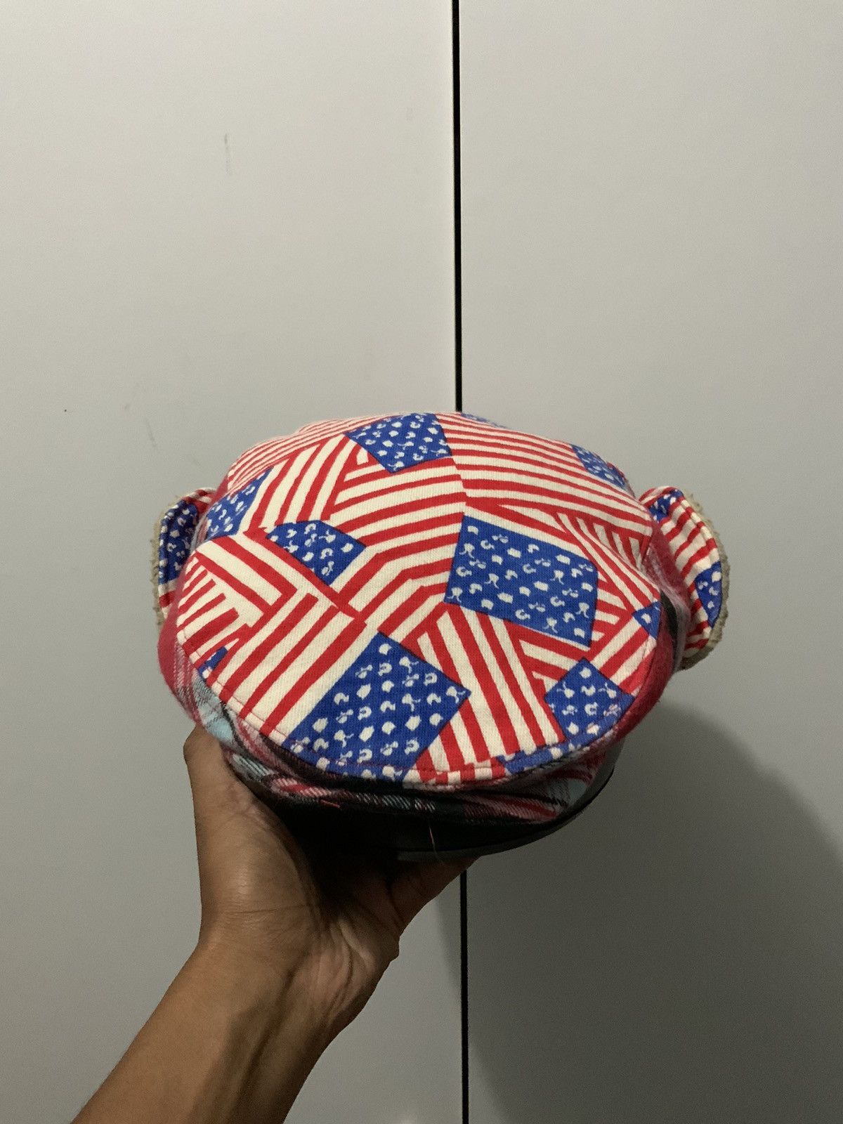If Six Was Nine Boohomes Patchwork Winter Ski Beretta Flat Hat Size ONE SIZE - 5 Thumbnail