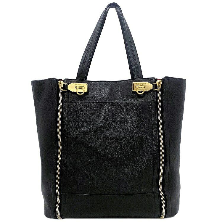 Salvatore Ferragamo SALVATORE FERRAGAMO Tote Bag Black Leather Size ONE SIZE - 1 Thumbnail