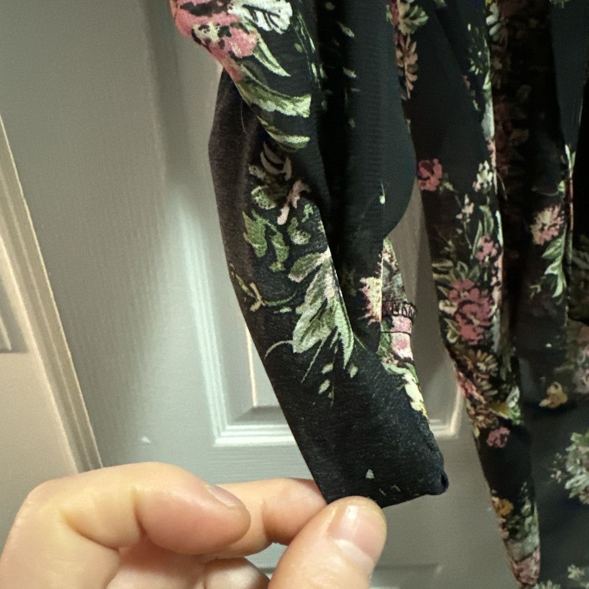 Anthropologie Line & Dot Sheer Floral Oversized Blouse Size S / US 4 / IT 40 - 9 Thumbnail