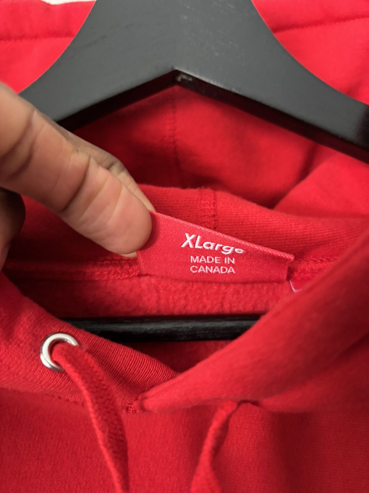 Supreme Supreme Raised Script Hooded Sweatshirt – FW23 (Red) – XL Size US XL / EU 56 / 4 - 6 Thumbnail