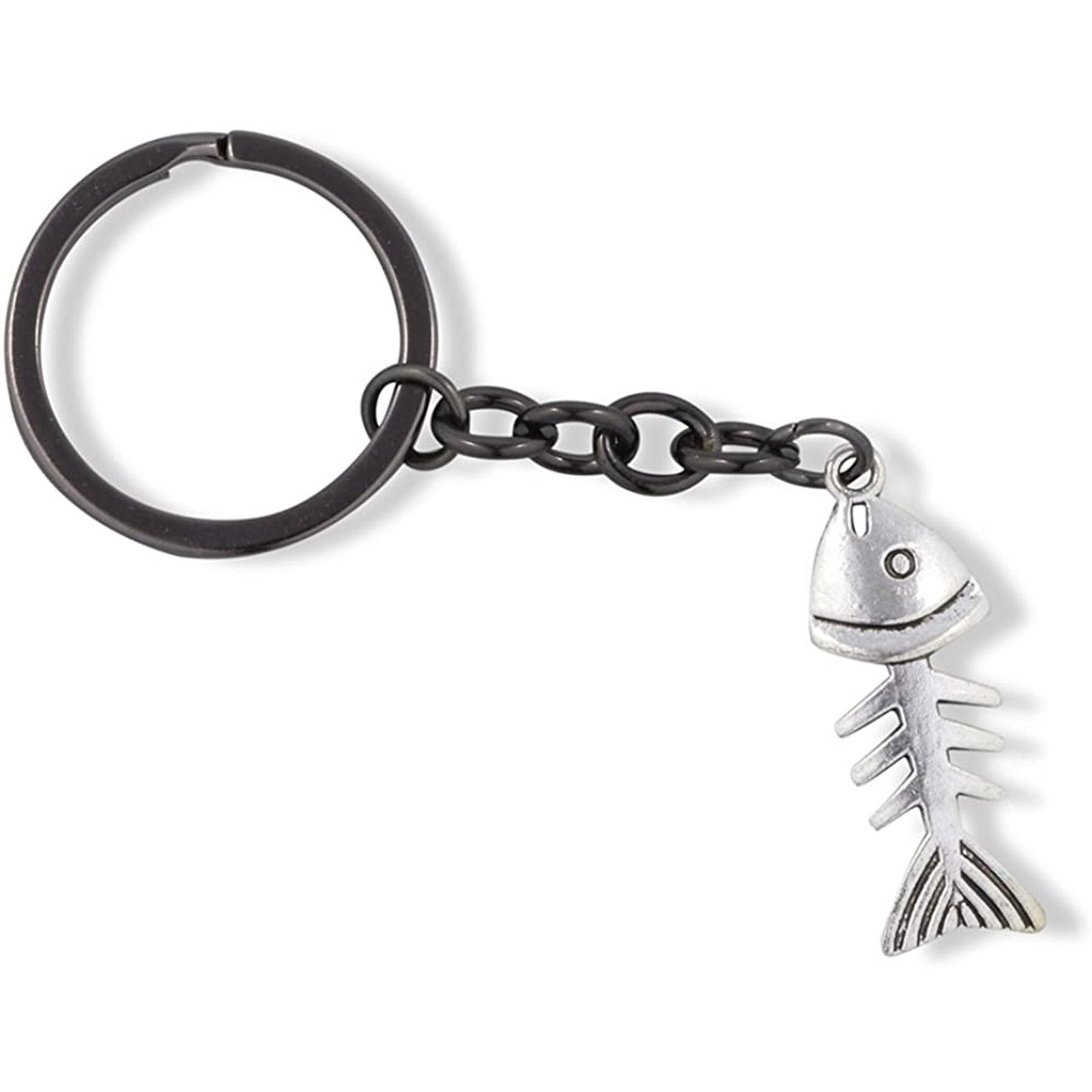 & Other Stories Fish Bones Keychain | Fish Skeleton Charm Keychain Size ONE SIZE - 1 Thumbnail