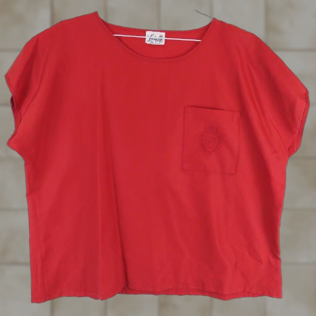 Vintage VINTAGE Ample Togs Red sleeveless shirt XL Women Blouse 50s 60s 70s Vintage Womens Size XL / US 12-14 / IT 48-50 - 1 Thumbnail