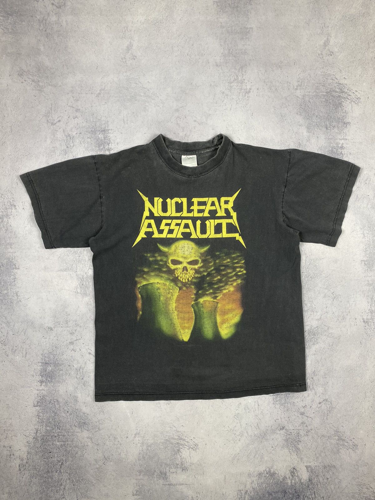 Band Tees Vintage Nuclear Assault Thrash Metal Tour T-Shirt Size US M / EU 48-50 / 2 - 2 Thumbnail