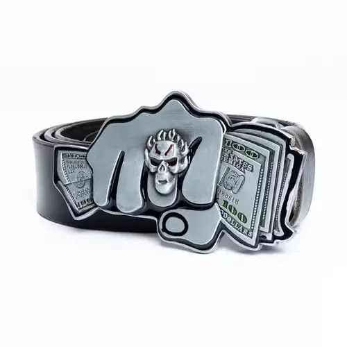 Leather × Vintage 🔥Fashion retro personality belt Size ONE SIZE - 3 Thumbnail