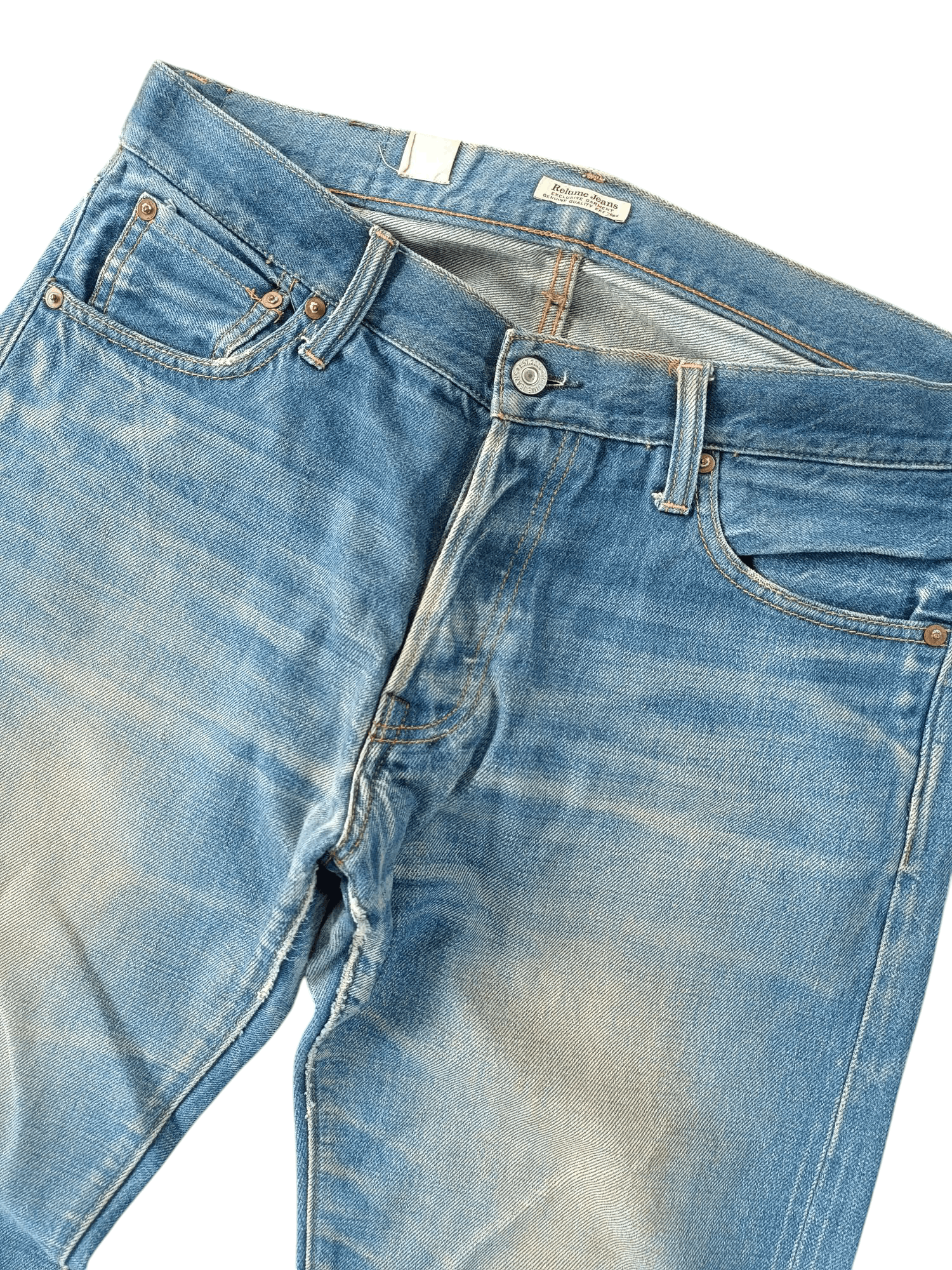 Japanese Brand × Vintage VINTAGE Relume Selvedge Whiskers Faded Denim E243i Size US 32 / EU 48 - 8 Thumbnail