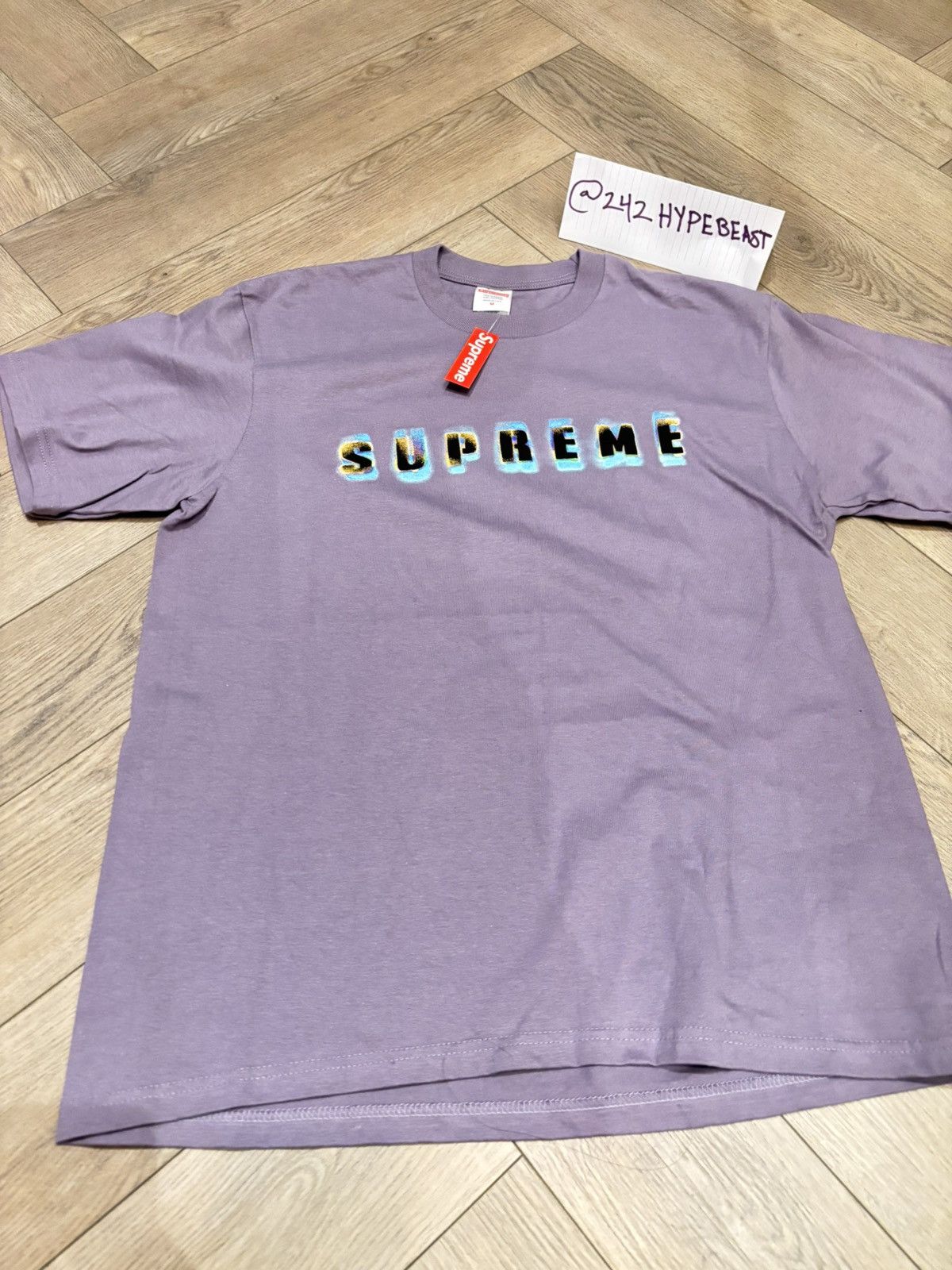 Supreme DS Supreme Stencil Purple tee BRAND NEW Size US M / EU 48-50 / 2 - 5 Thumbnail