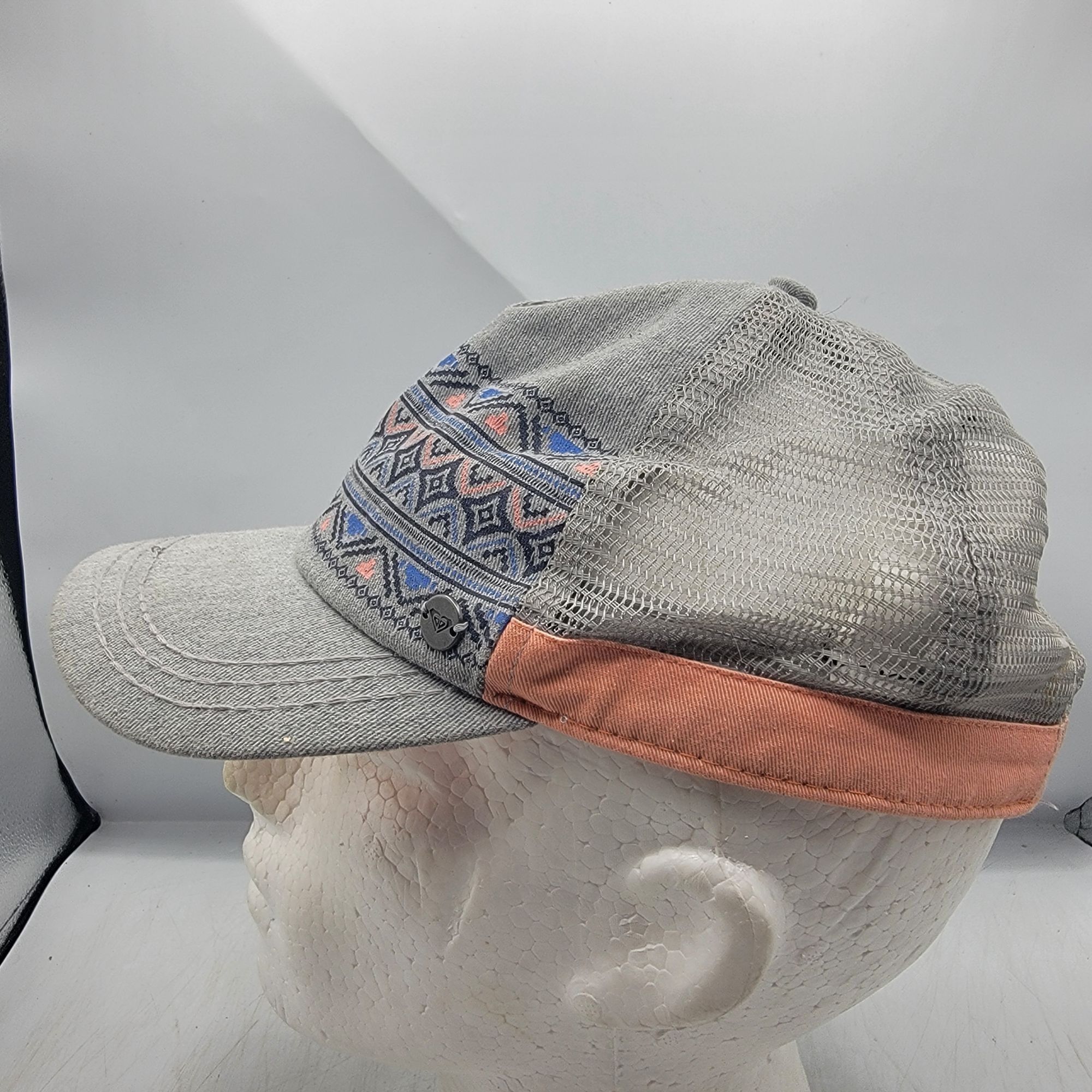Other Roxy Womens Gray Trucker Hat Cap Tribal Print Casual Outdoor Size ONE SIZE - 2 Thumbnail