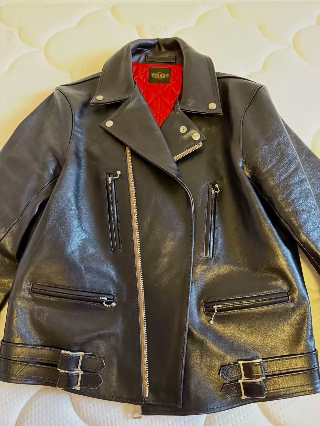 Fine Creek Fine Creek Vintage Motorcycle Leather Jacket Size US XS / EU 42 / 0 - 1 Thumbnail