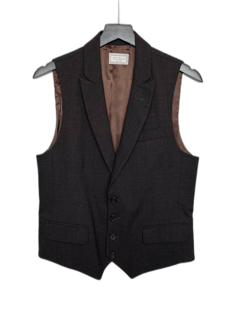 Brunello Cucinelli Brunello Cucinelli Gray Suit Vest Size US M / EU 48-50 / 2 - 1 Thumbnail