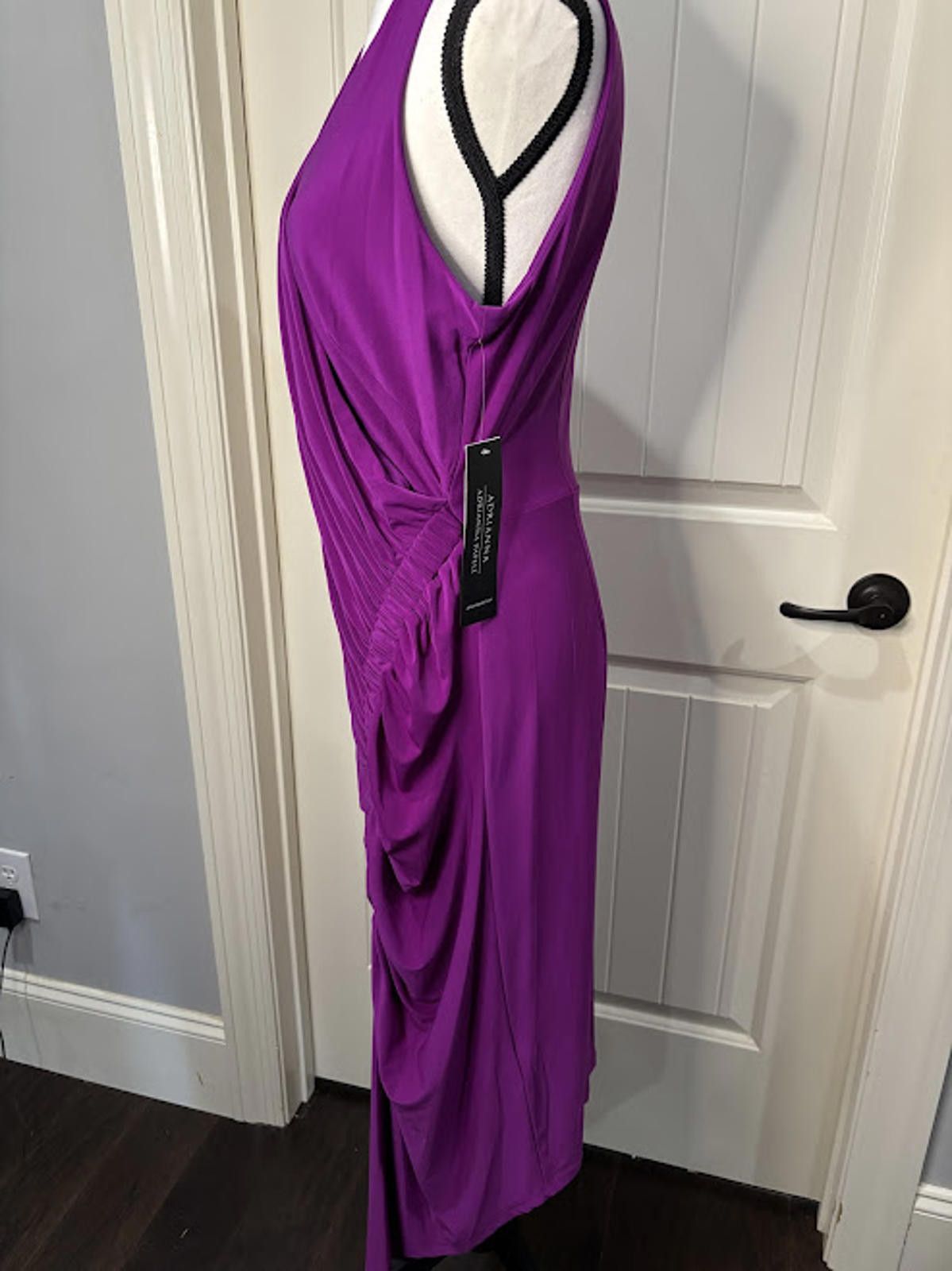 Other 24. Adrianna Papell Women's Shirred Jersey Dress Size 12 NWT Size XL / US 12-14 / IT 48-50 - 2 Thumbnail