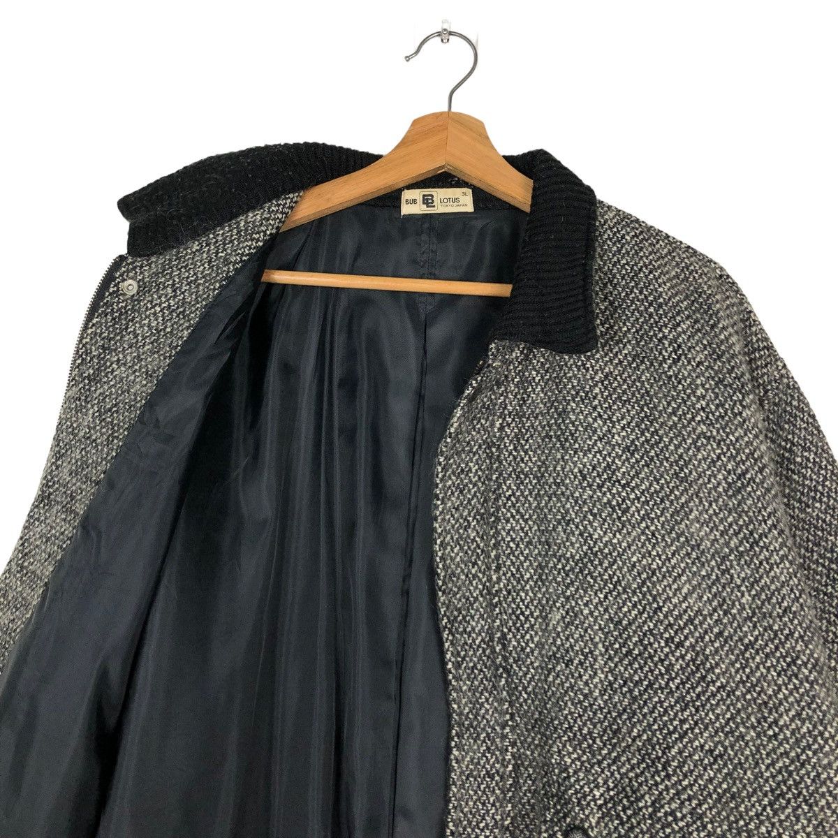 Japanese Brand 🔥VINTAGE WOOL BOMBER JACKET LOTUS TOKYO JAPAN ISSEY MIYAKE Size US L / EU 52-54 / 3 - 12 Thumbnail