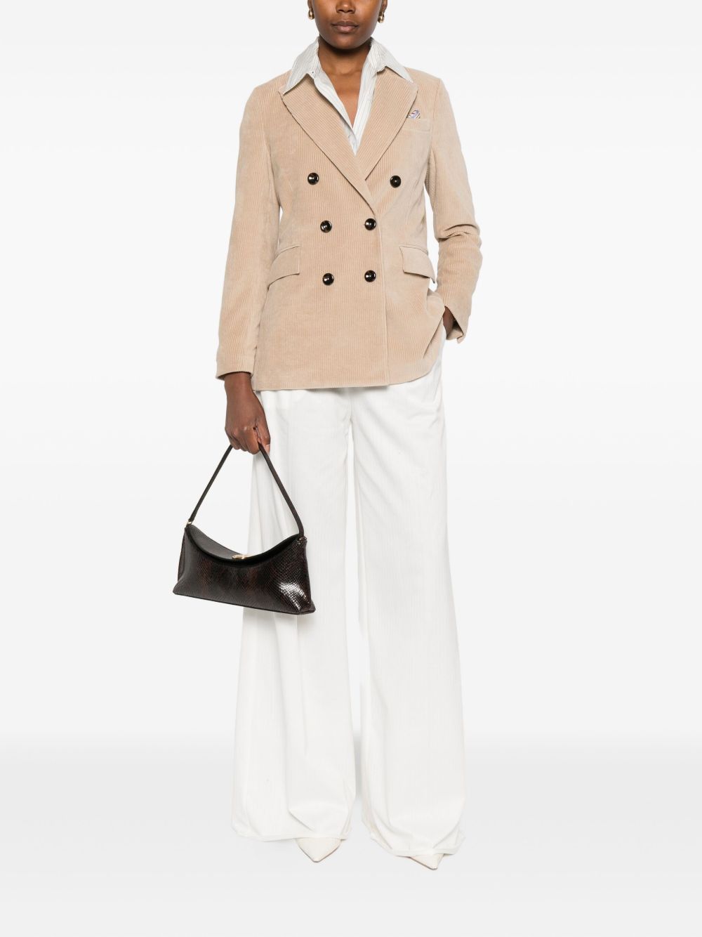 Circolo 1901 COTTON DOUBLE-BREASTED JACKET Size M / US 6-8 / IT 42-44 - 1 Thumbnail