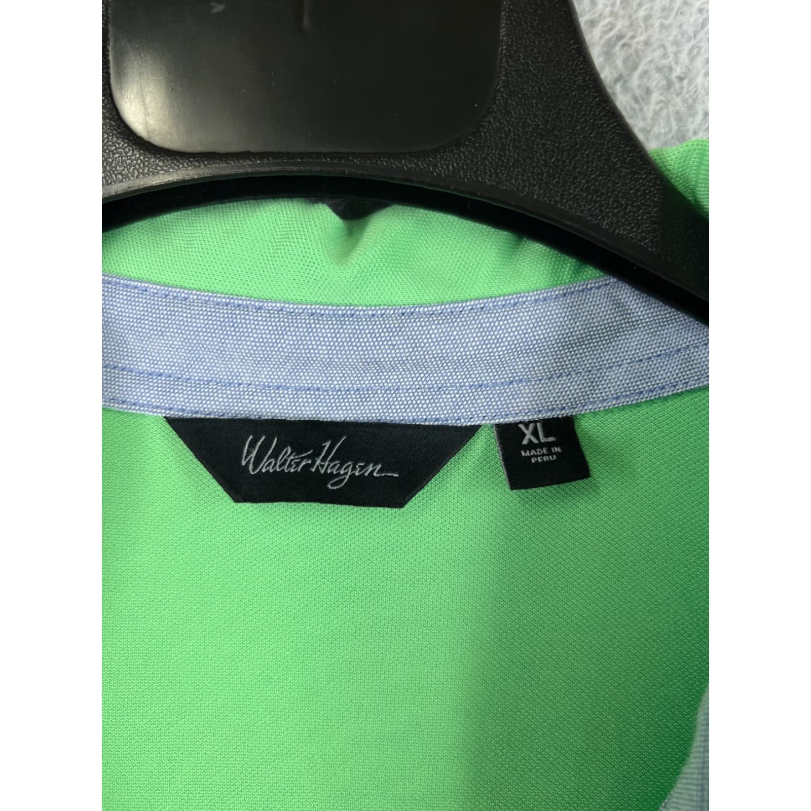 Vintage Walter Hagen Polo Shirt Mens XL Green Polyester Blend Golf Polo Shirt Golf Shirt Walter Hagen Size US XL / EU 56 / 4 - 3 Thumbnail