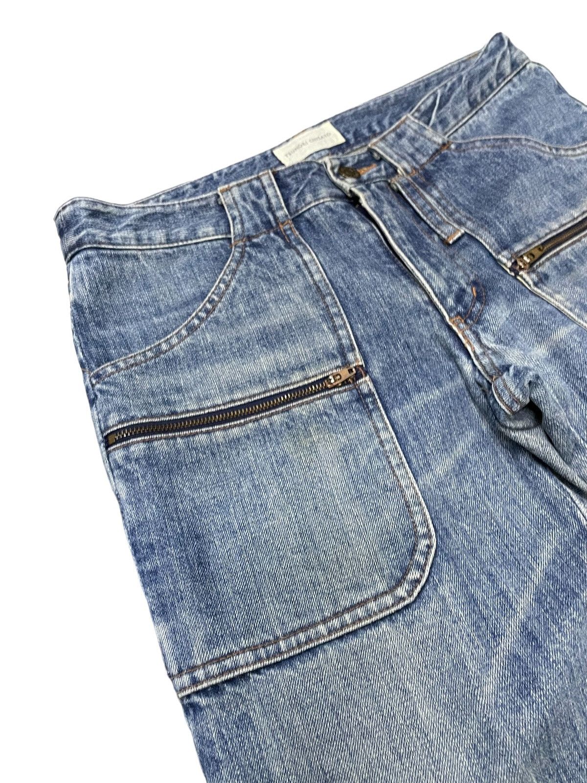 Final Home Tsumori Chisato Miyake Baker Carpenter Zip Up Leg Jeans Size US 30 / EU 46 - 12 Thumbnail