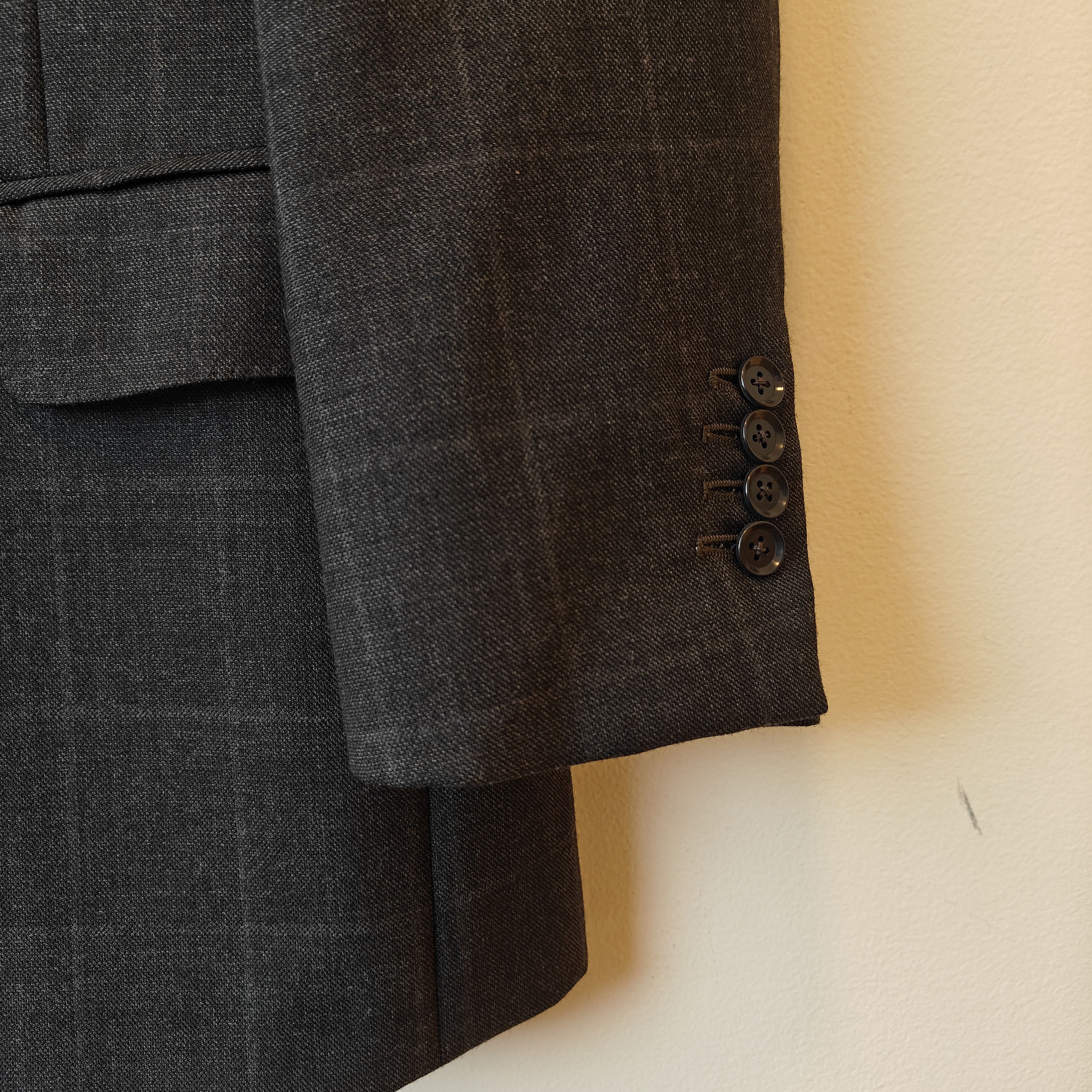 Ring Jacket Ring Jacket Grey Plaid Check Wool Blazer Made in Japan Size 46R - 9 Thumbnail
