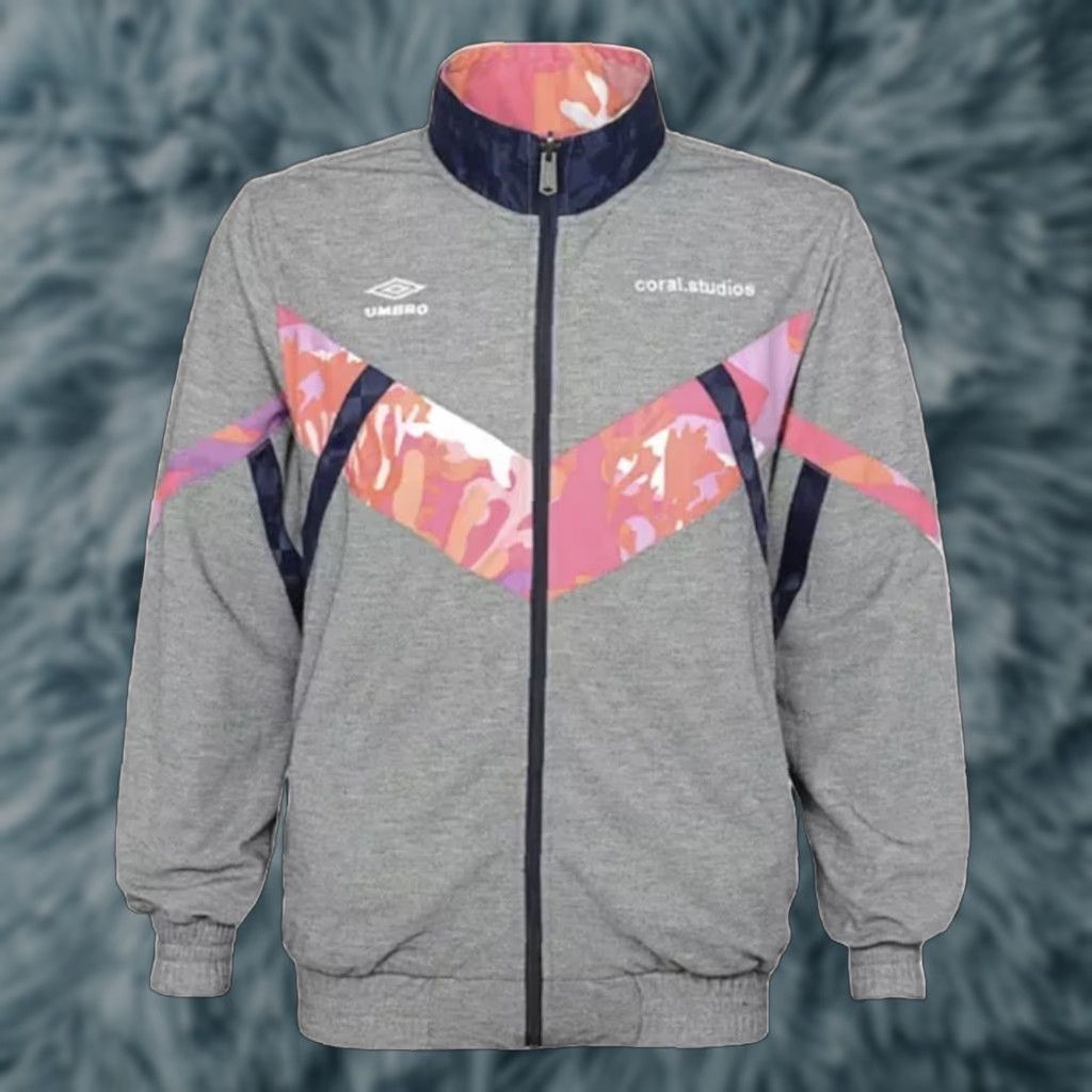 Umbro x Coral Studios Track Jacket Reversible Soccer Athletic Retro Men XL Multicolor jersey Zip Long Sleeve Mid-Length
