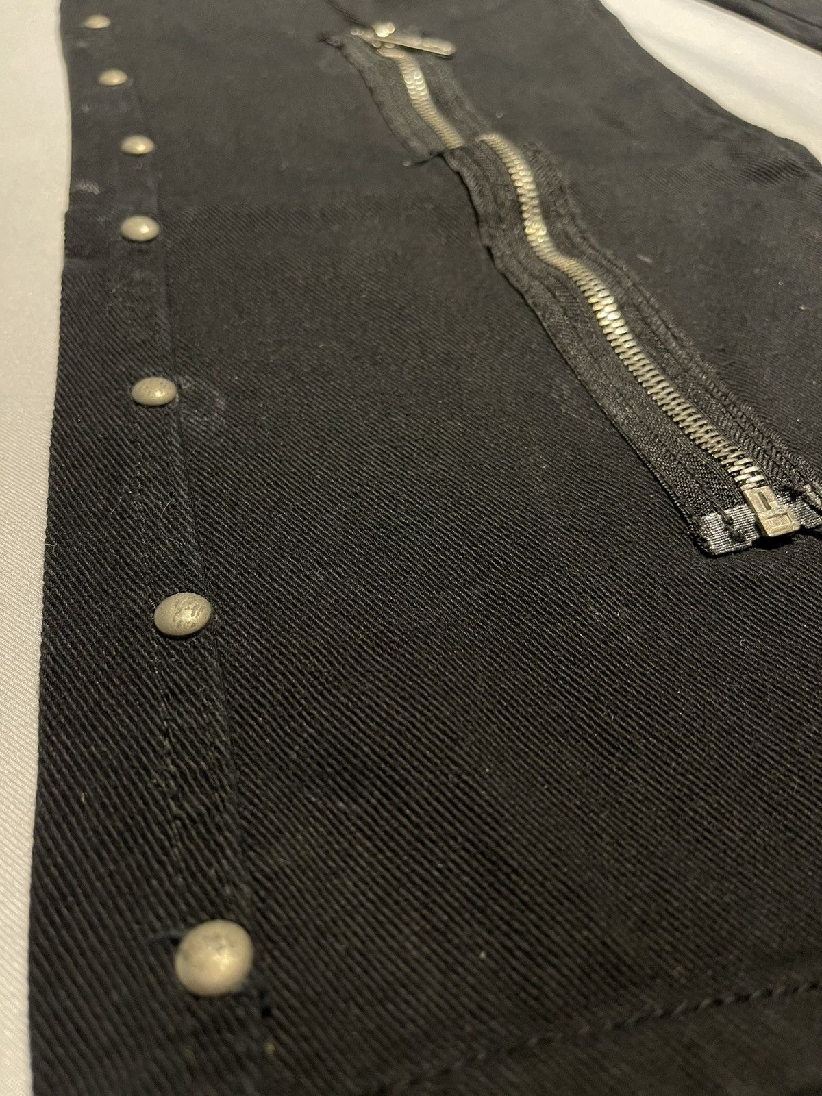 If Six Was Nine × Japanese Brand Berning Sho Flared Tactical Distressed Jeans Pant Size US 28 / EU 44 - 6 Thumbnail