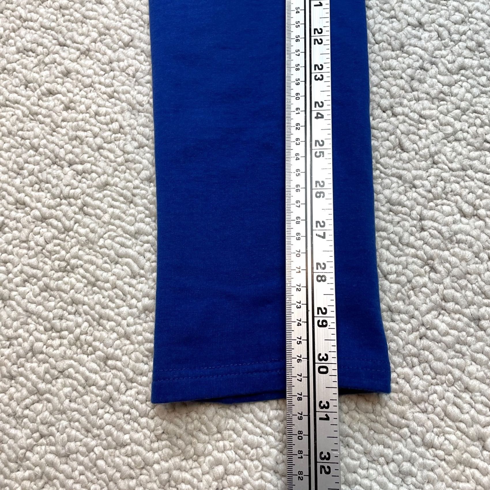 Vintage F&F Chino Pants Womens 26x30 Blue Skinny Cotton Solid Low Rise Stretch Slacks - Vintage Size 28" / US 6 / IT 42 - 5 Thumbnail
