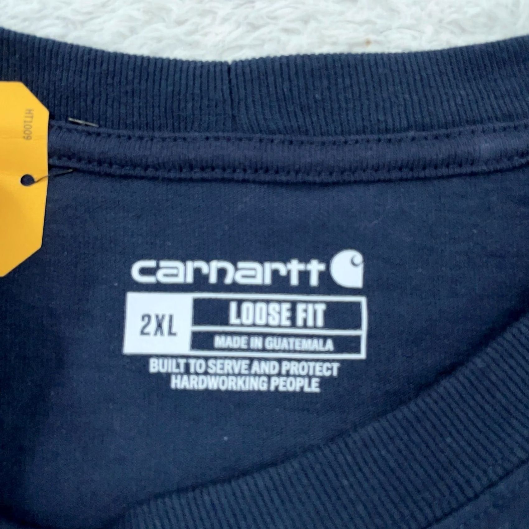 Carhartt Carhartt Shirt Mens 2XL Navy Loose Fit Heavyweight Long Sleeve Crew Neck K231 NVY Size US XXL / EU 58 / 5 - 5 Thumbnail