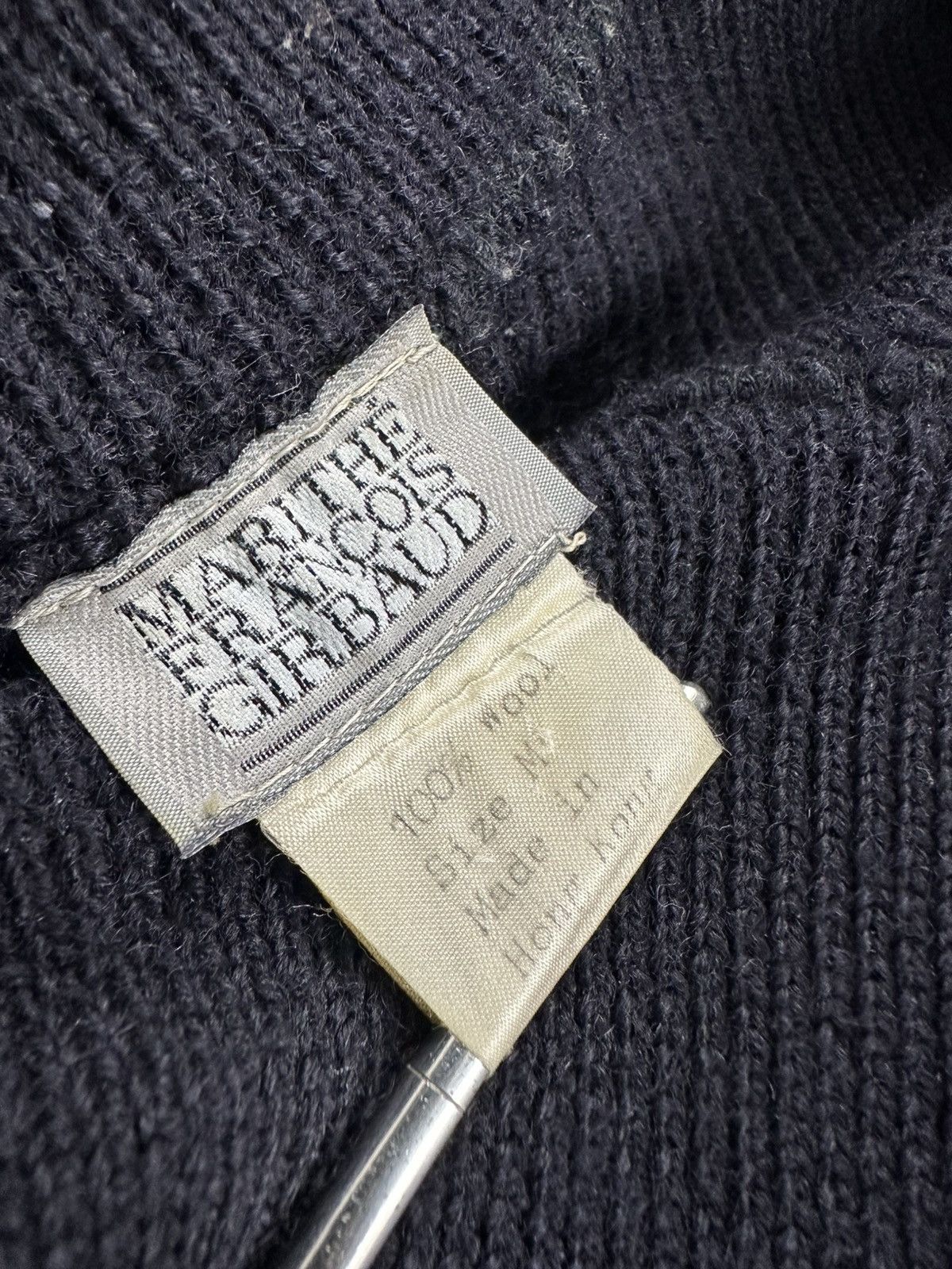 Marithe + Francois Girbaud Marithe Francois Girbaud 90’s Knit Wool Shoulder/Hem Zipped Size US L / EU 52-54 / 3 - 8 Thumbnail