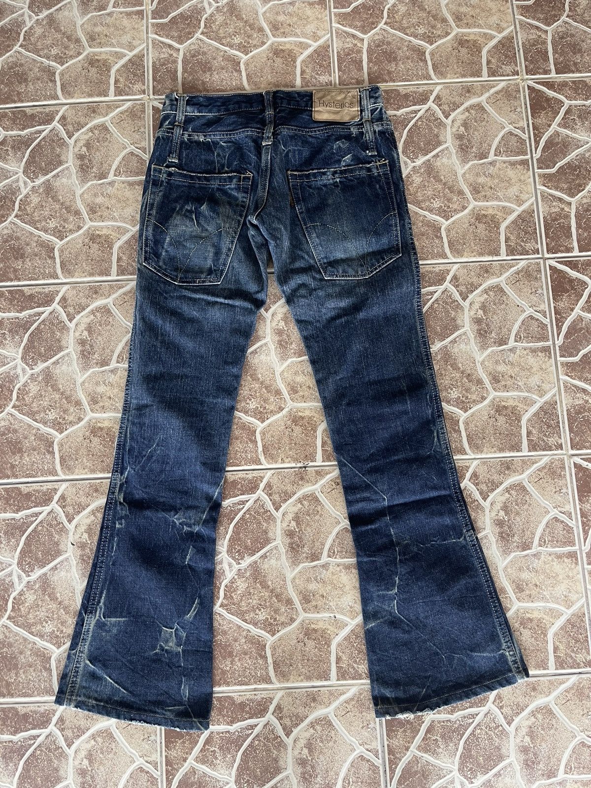 Hysteric Glamour 🔥FLARED HYSTERIC GLAMOUR Japan Bush Pants Punk Jeans Size US 27 - 2 Thumbnail