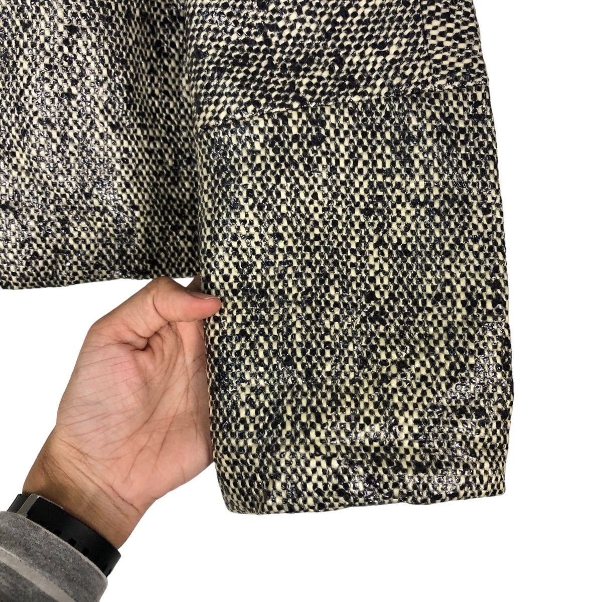 Issey Miyake 🔥Cropped Biker Jacket Basile28 Japan Issey Miyake Size US M / EU 48-50 / 2 - 15 Thumbnail