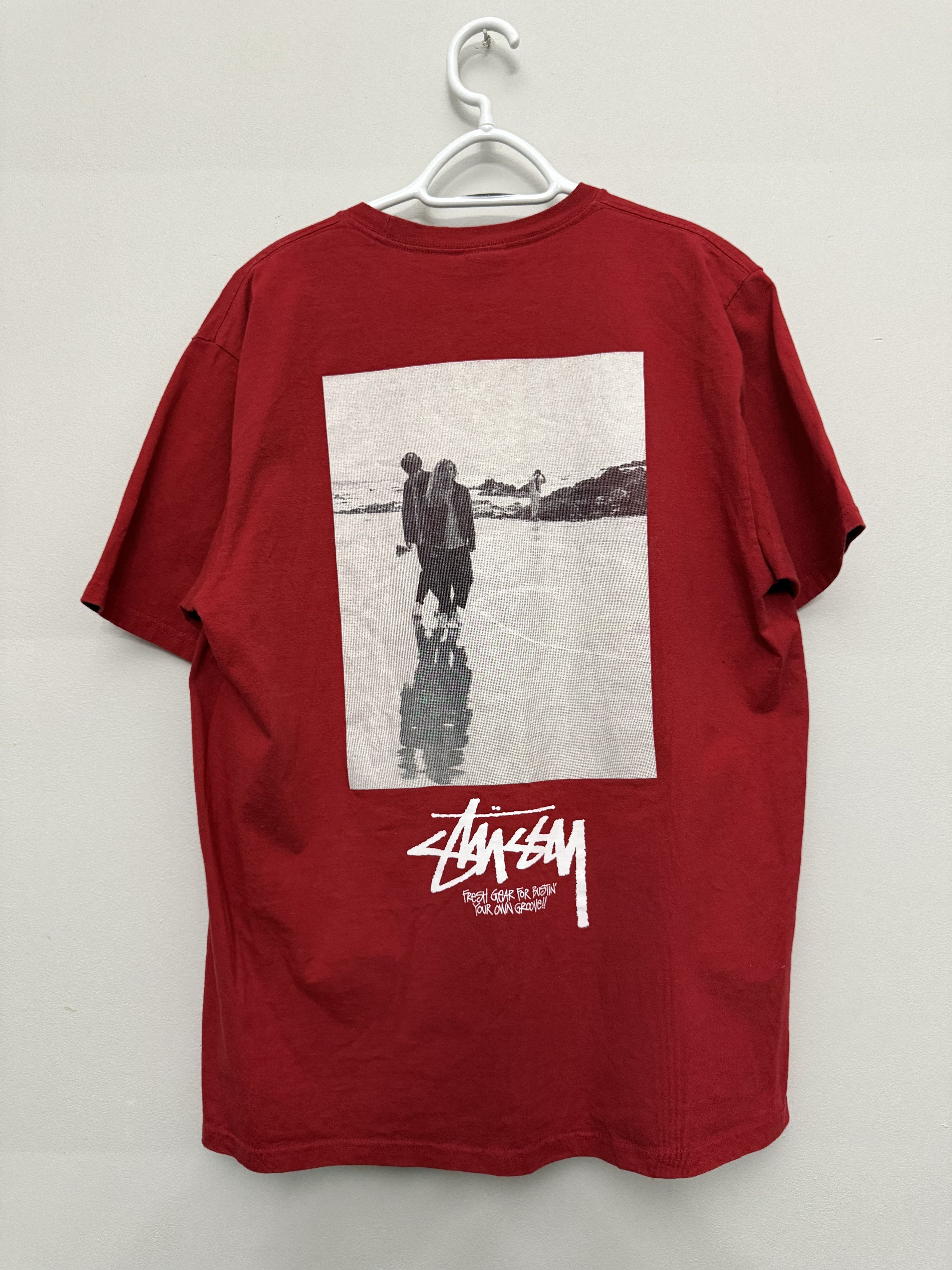 Stussy Red Stussy Tee w/ back graphic Size US L / EU 52-54 / 3 - 3 Thumbnail