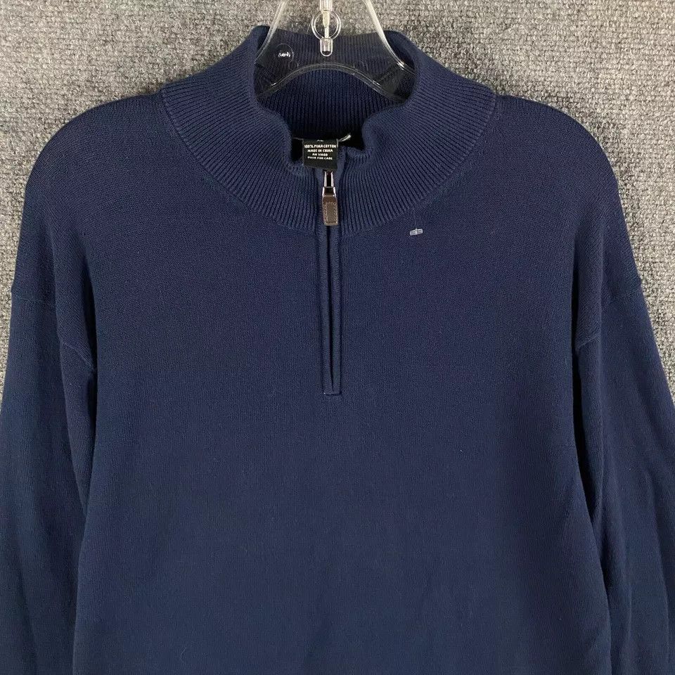 Jos. A. Bank Jos A Bank 1/4 Zip Pullover Men's Sweater Pima Cotton XL Size US XL / EU 56 / 4 - 2 Thumbnail