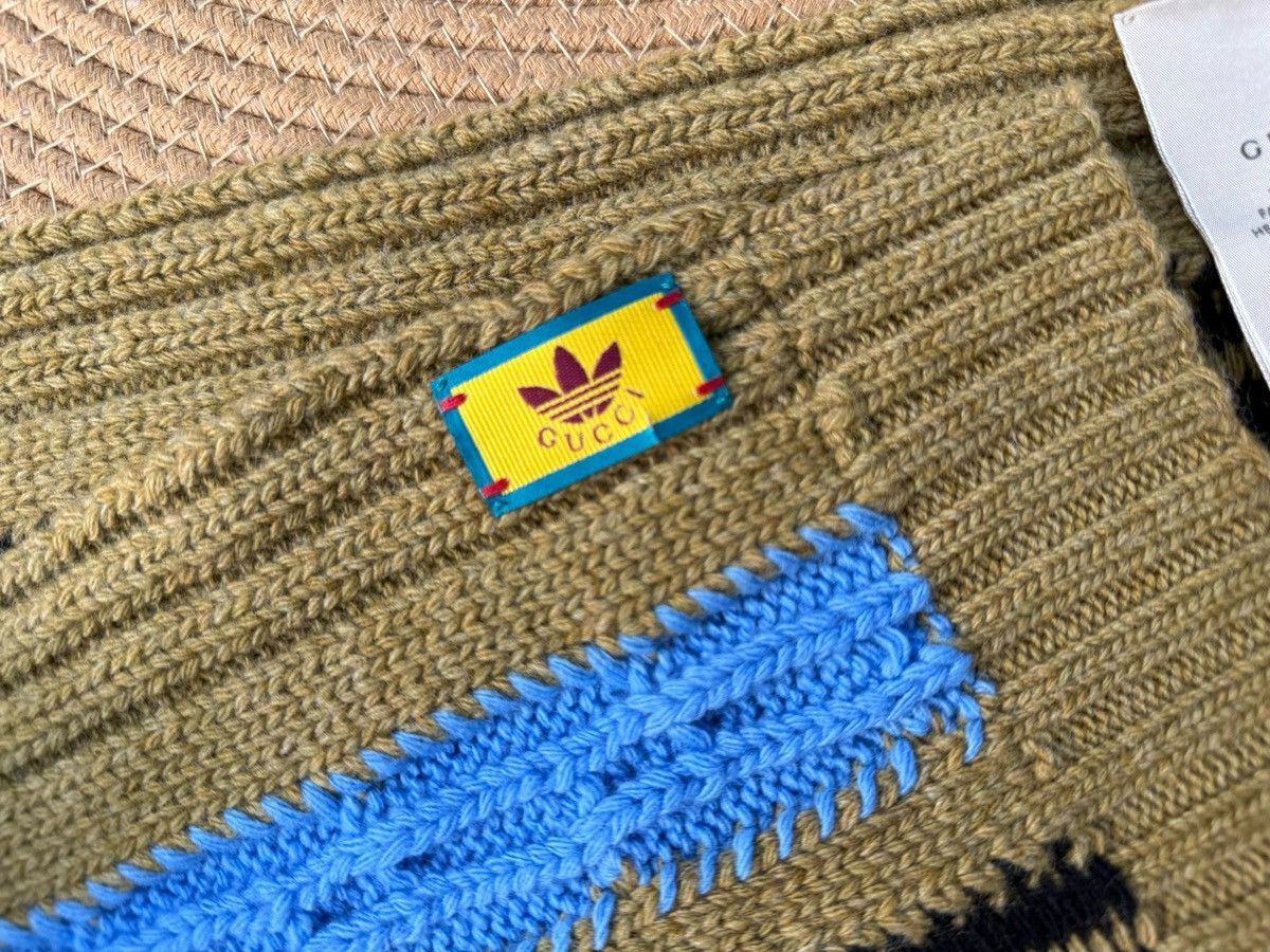 Adidas × Gucci Gucci x Adidas Wool Striped Scarf Size ONE SIZE - 7 Thumbnail