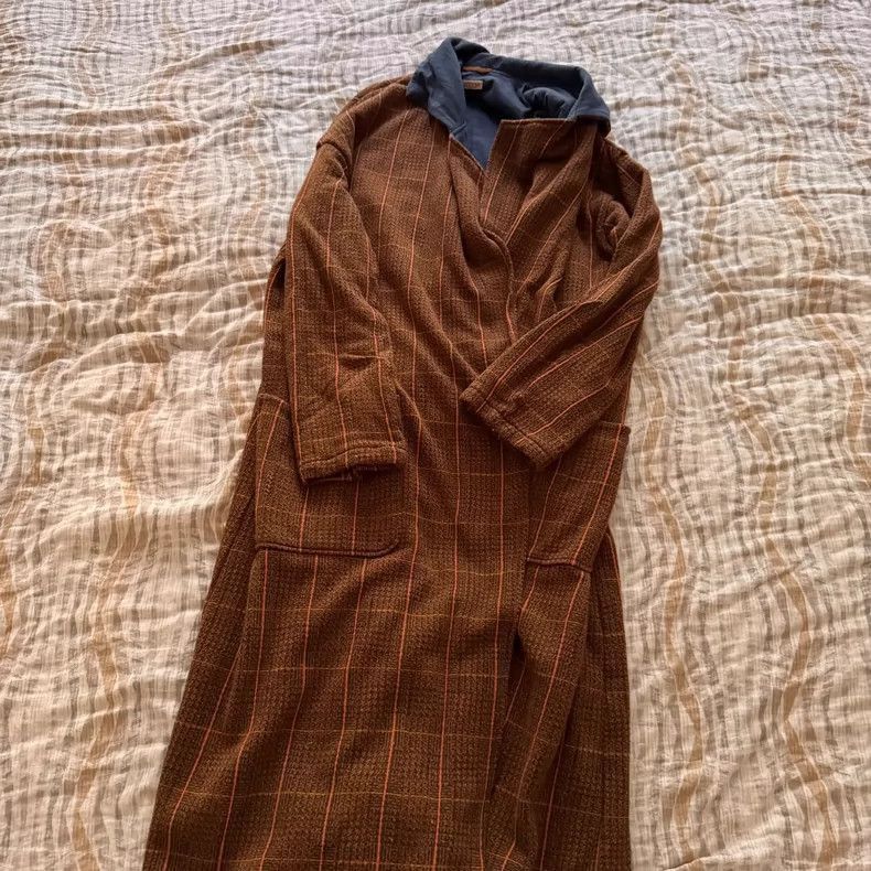 Kapital Brown Checkered Long Coat-2506