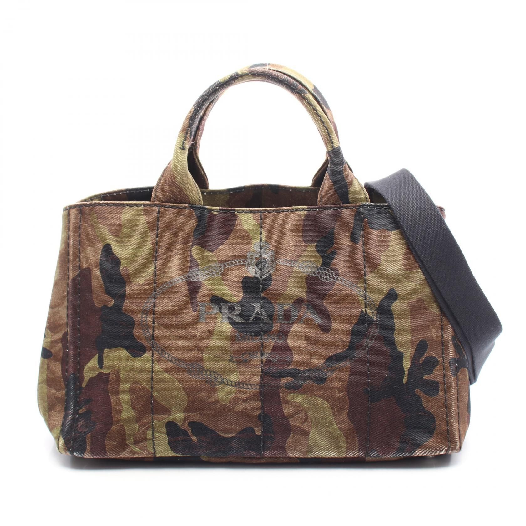 Prada Prada Prada CANAPA Canvas Tote Bag Canvas Tote Bag B2642B Size ONE SIZE - 1 Thumbnail