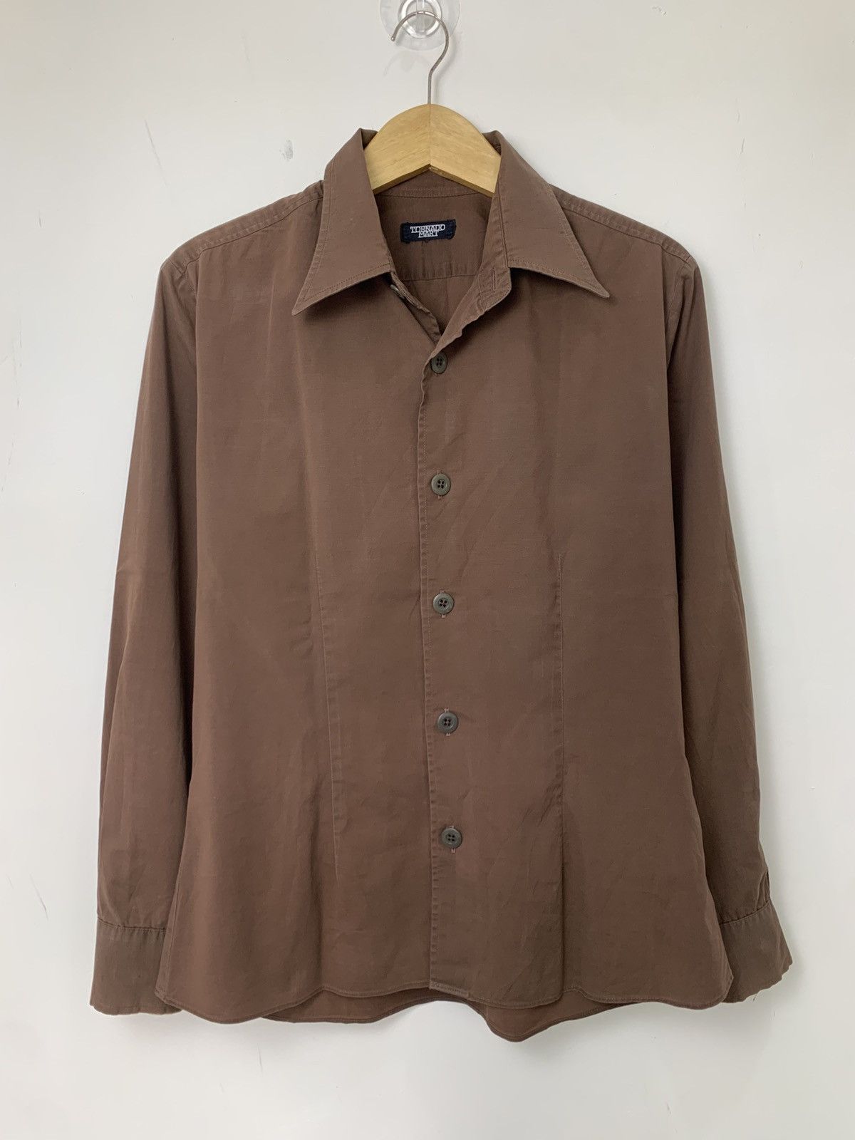 Tornado Mart Tornado Mart brown button up shirt Size US M / EU 48-50 / 2 - 1 Thumbnail