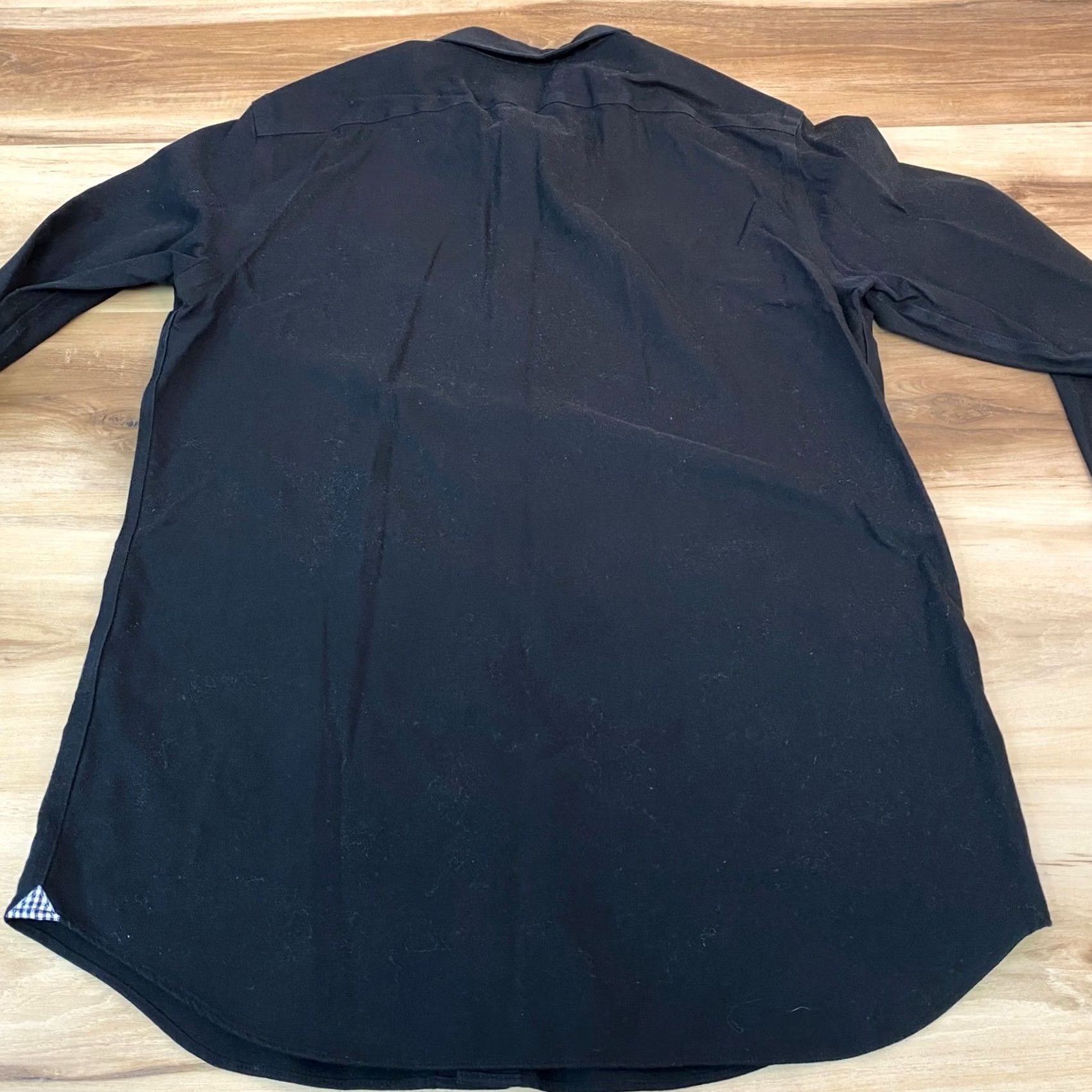 Banana Republic Banana Republic Shirt Mens S Camden Standard Fit Non-Iron Cotton Black Dress Shirt Long Sleeve Button-Down Size US S / EU 44-46 / 1 - 7 Thumbnail