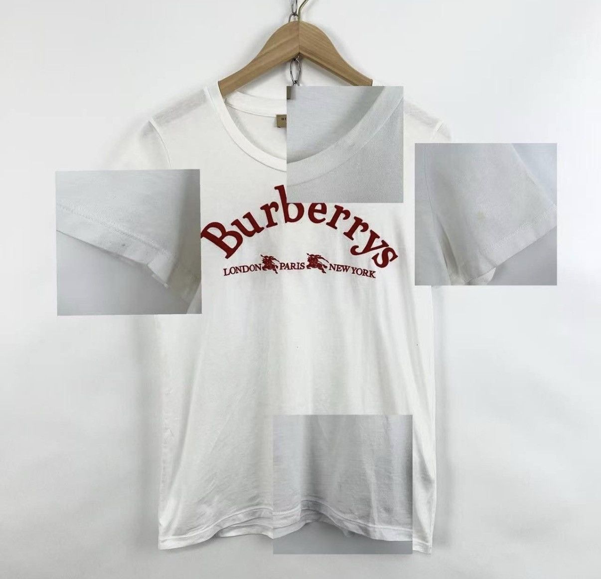 Burberry Burberry / Classic White Short Sleeve T-shirt K12 Size US S / EU 44-46 / 1 - 6 Thumbnail