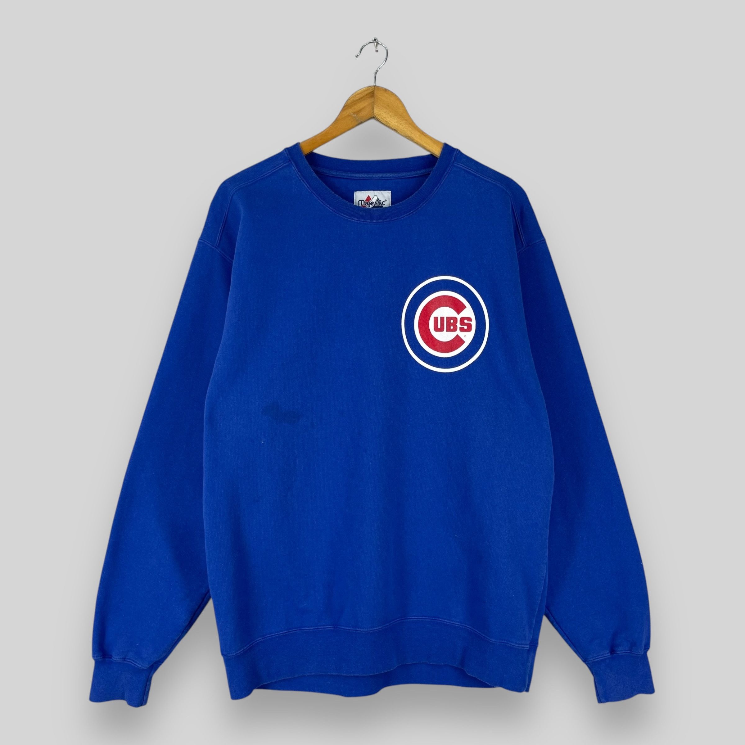 MLB Vintage 90s Majestic CHICAGO CUBS Mlb Baseball Sweatshirt Size US M / EU 48-50 / 2 - 1 Thumbnail