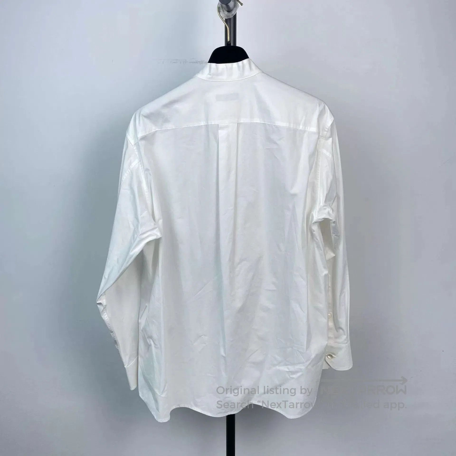 Valentino White Long Sleeve Lace Detail Button-Up Shirt. Size US S / EU 44-46 / 1 - 2 Thumbnail